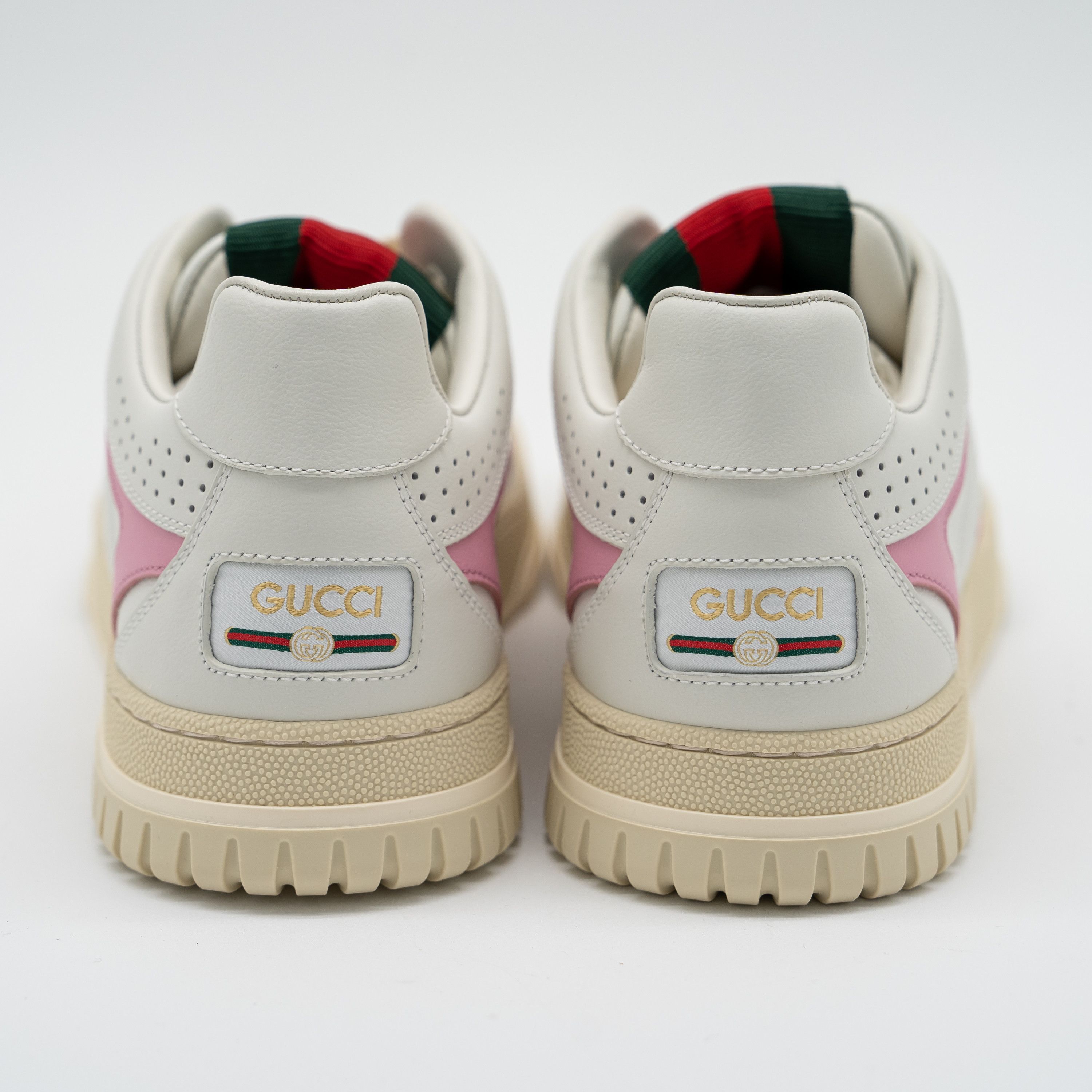 Gucci 9 US Gucci Re-Web Sneakers White Pink Leather Size US 9 / IT 39 - 5 Thumbnail