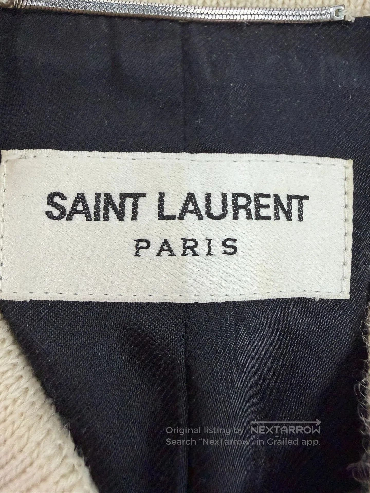 Saint Laurent Paris Saint Laurent Beige Baseball Jacket. Size US S / EU 44-46 / 1 - 2 Thumbnail