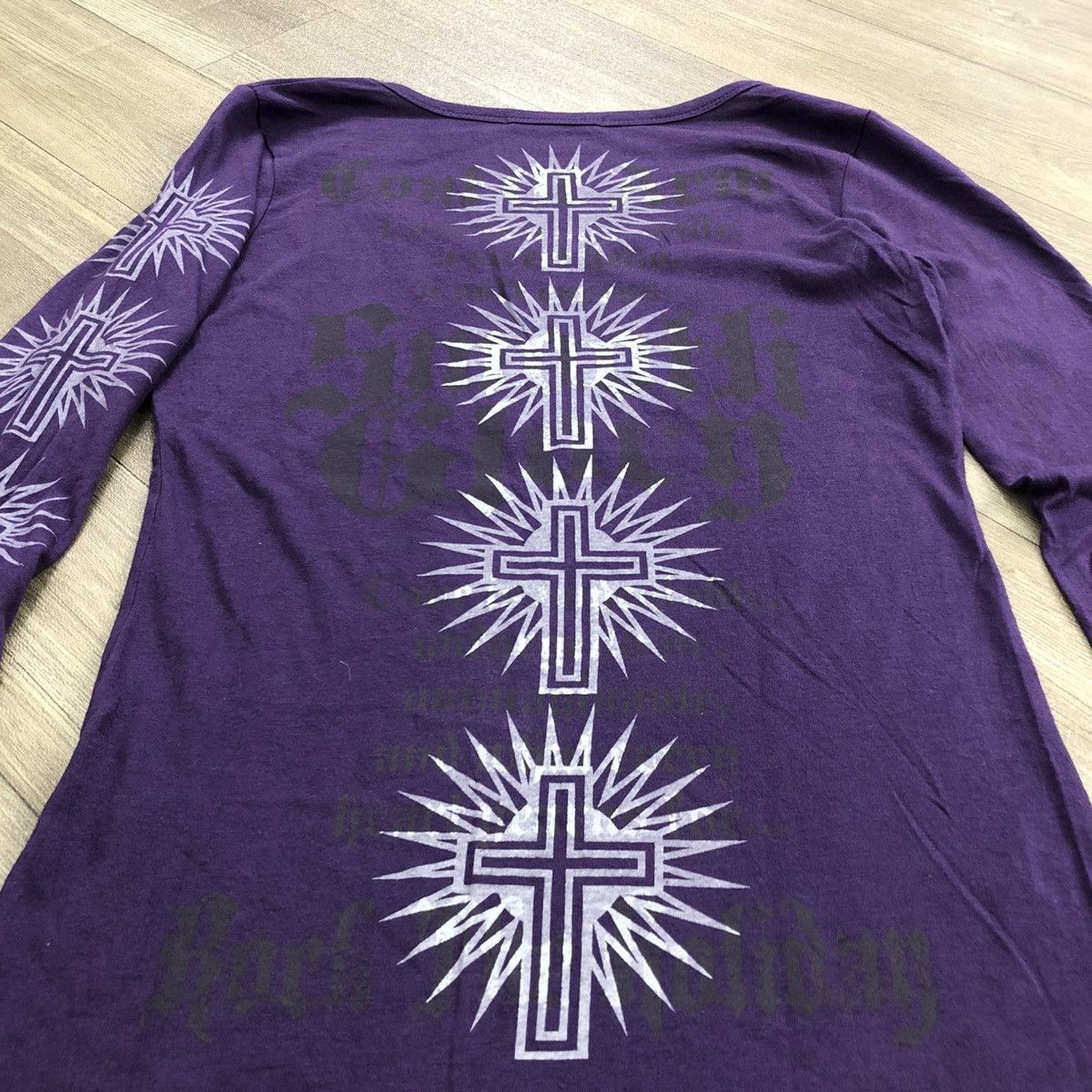 Japanese Brand 2000s Glitz like H Anarchy Cross Gothic Grunge Punk Goa Tee Size US S / EU 44-46 / 1 - 3 Thumbnail