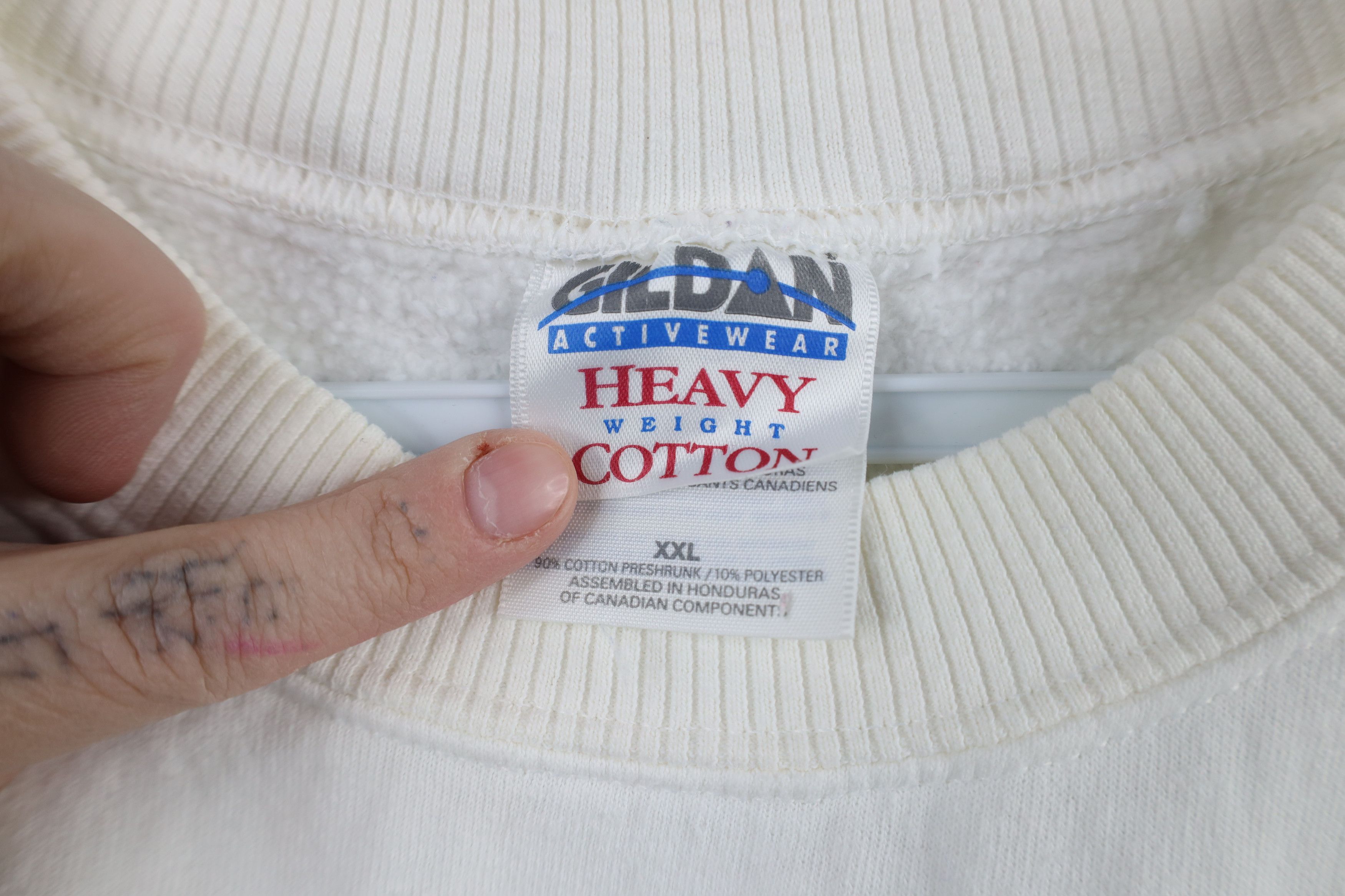 Vintage Vintage 90s Year Old One Owner Needs Parts Sweatshirt White Size US XXL / EU 58 / 5 - 9 Thumbnail