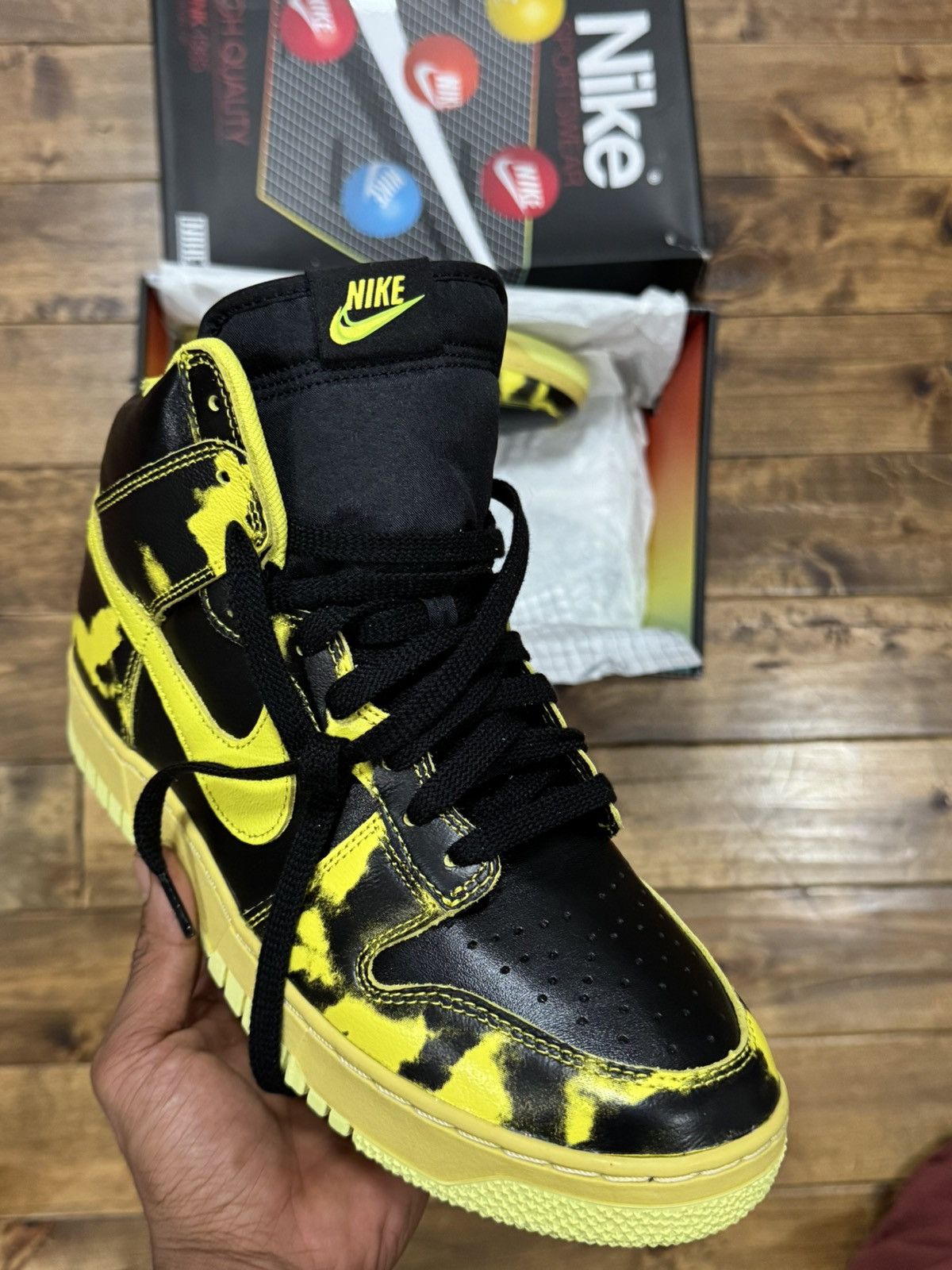 Nike Nike Dunk High 1985 SP Yellow Strike Size US 9.5 / EU 42-43 - 6 Thumbnail