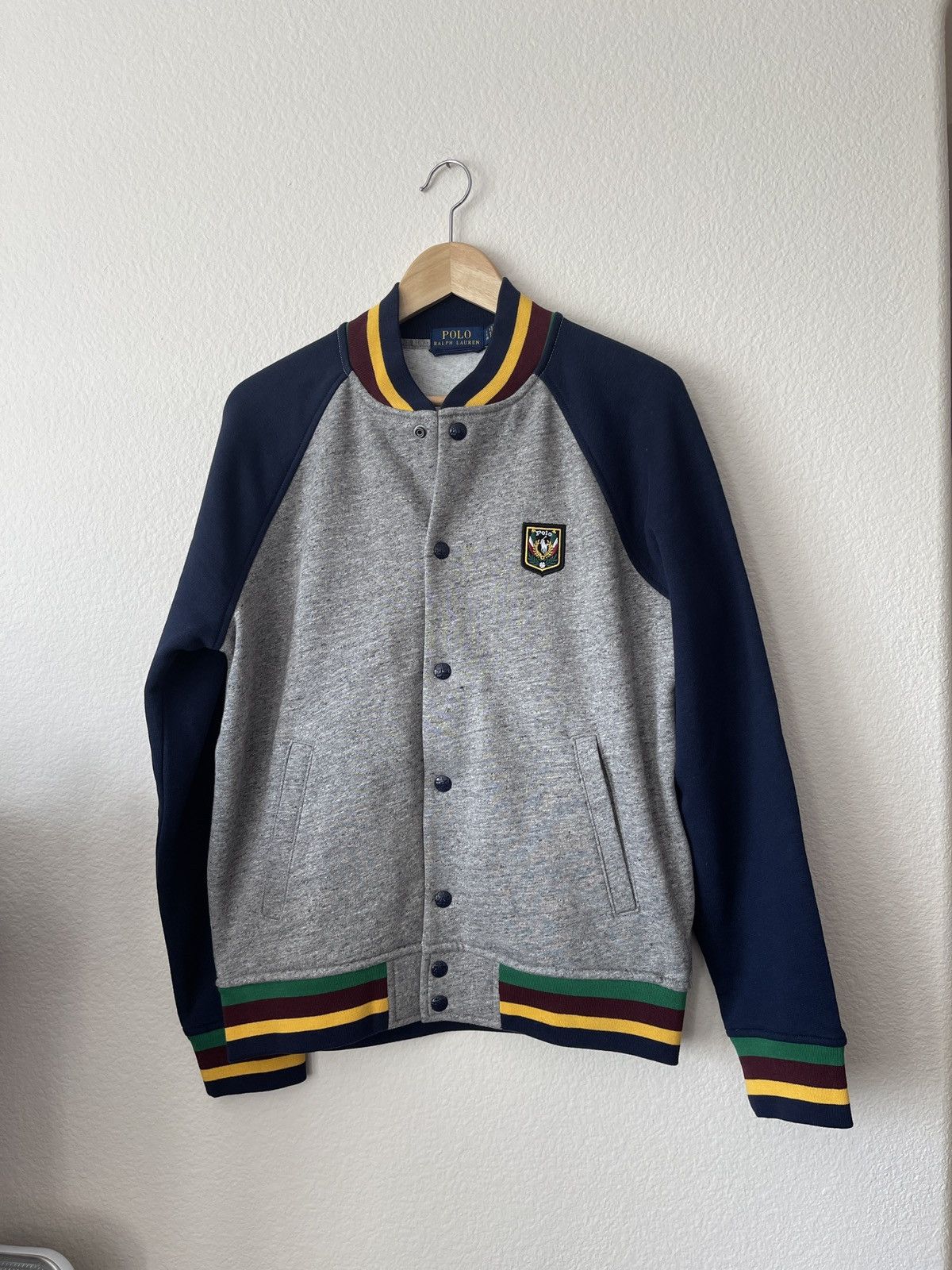 Polo Ralph Lauren Polo Ralph Lauren Dark Vintage Heather Laurel Crest Fleece Size US S / EU 44-46 / 1 - 1 Thumbnail