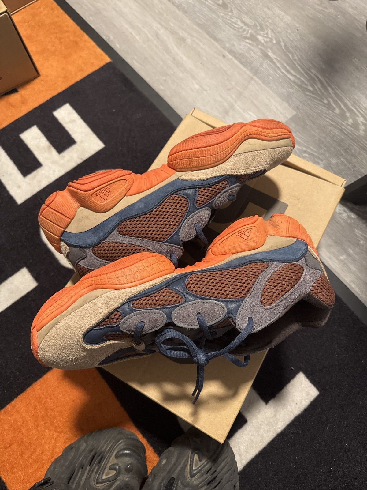Adidas Yeezy 500 “enflame” Size US 11.5 / EU 44-45 - 8 Thumbnail