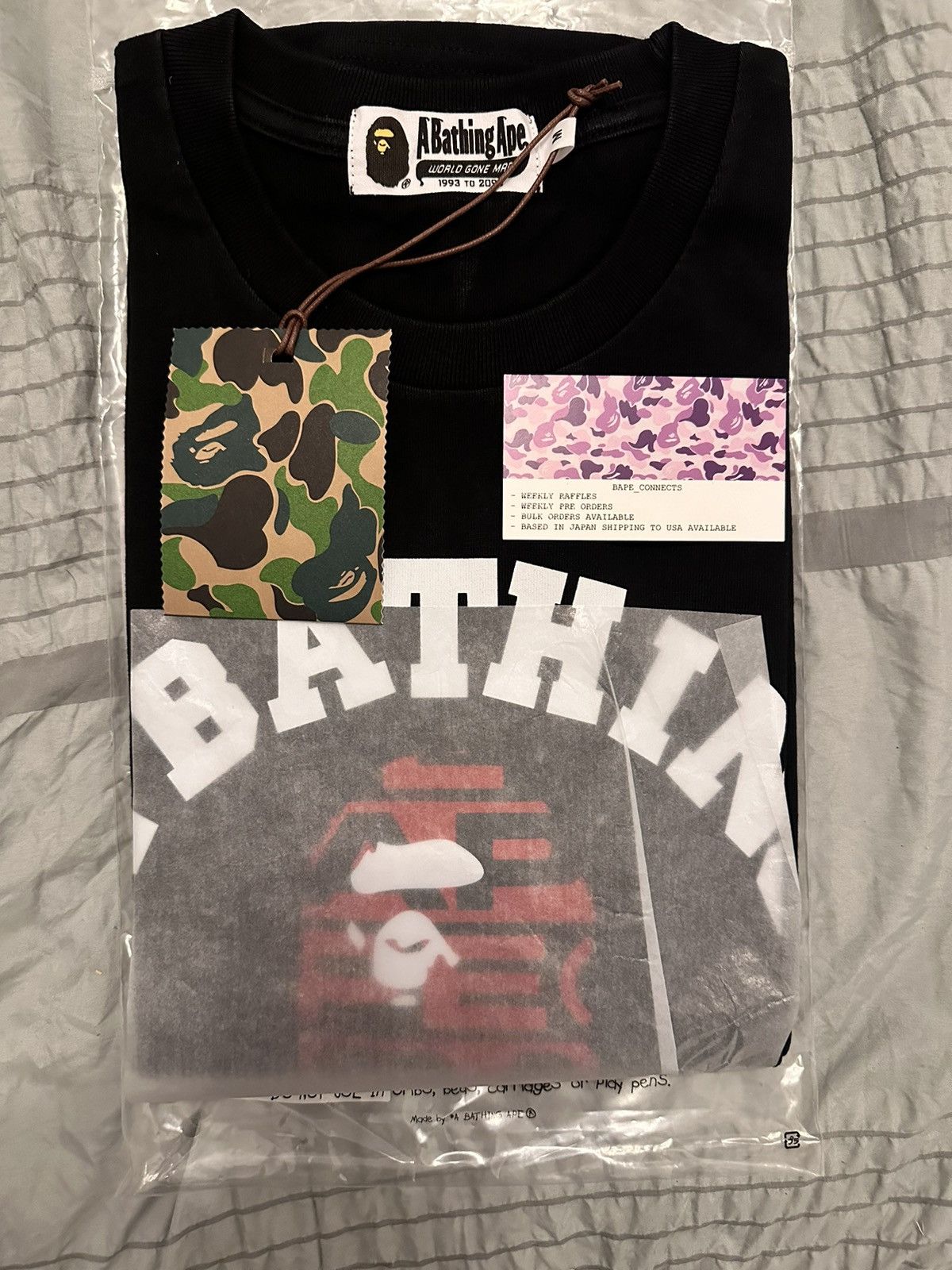 Bape Bape College Tee Size US M / EU 48-50 / 2 - 1 Thumbnail