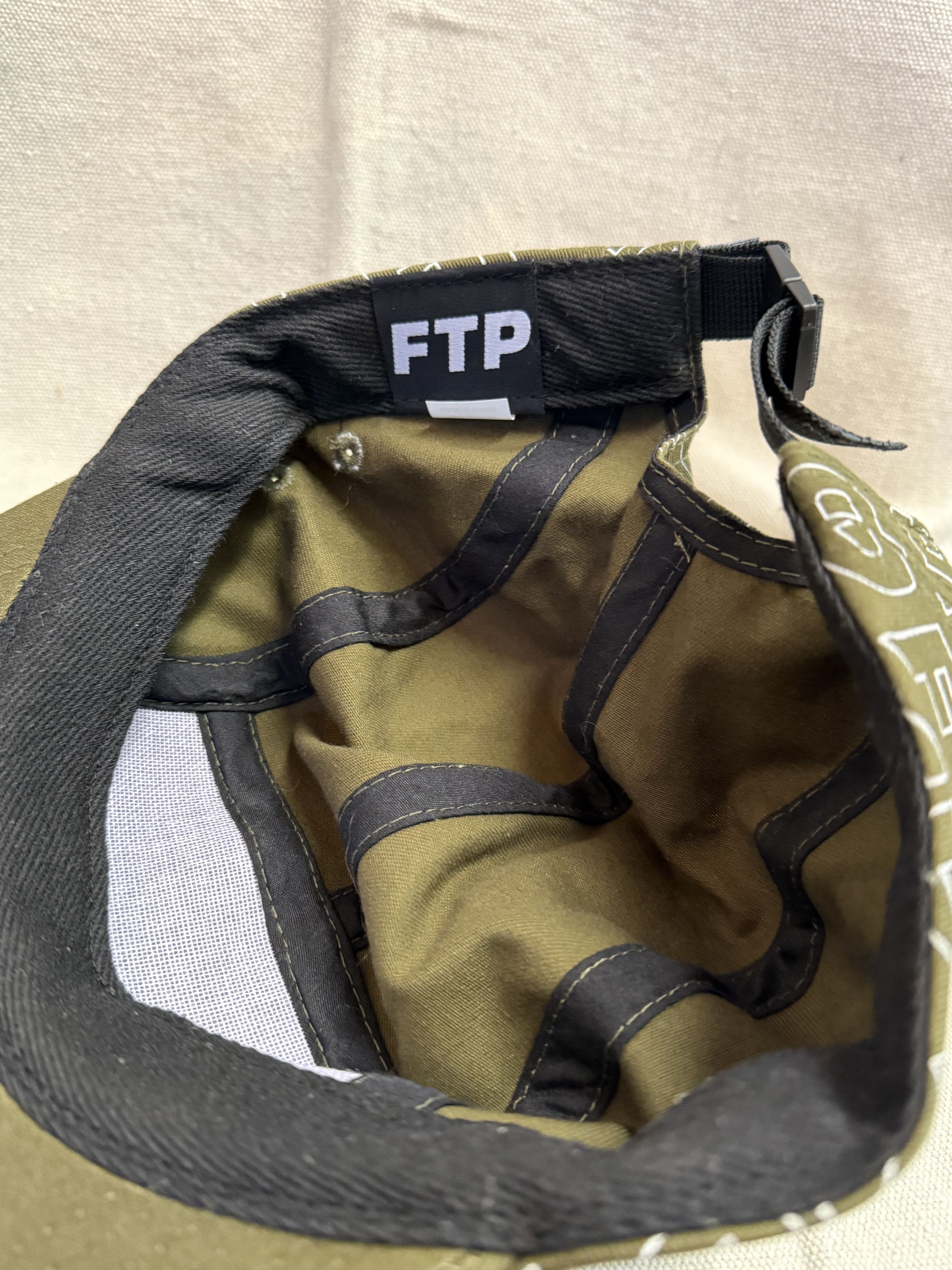 Fuck The Population FTP All over Print outline logo Camp cap Size ONE SIZE - 3 Thumbnail