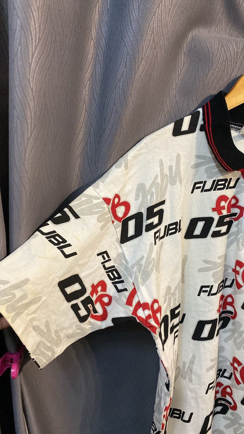 Fubu VINTAGE 90's FUBU HIPHOP AOP POLO TEE Size US XL / EU 56 / 4 - 6 Thumbnail