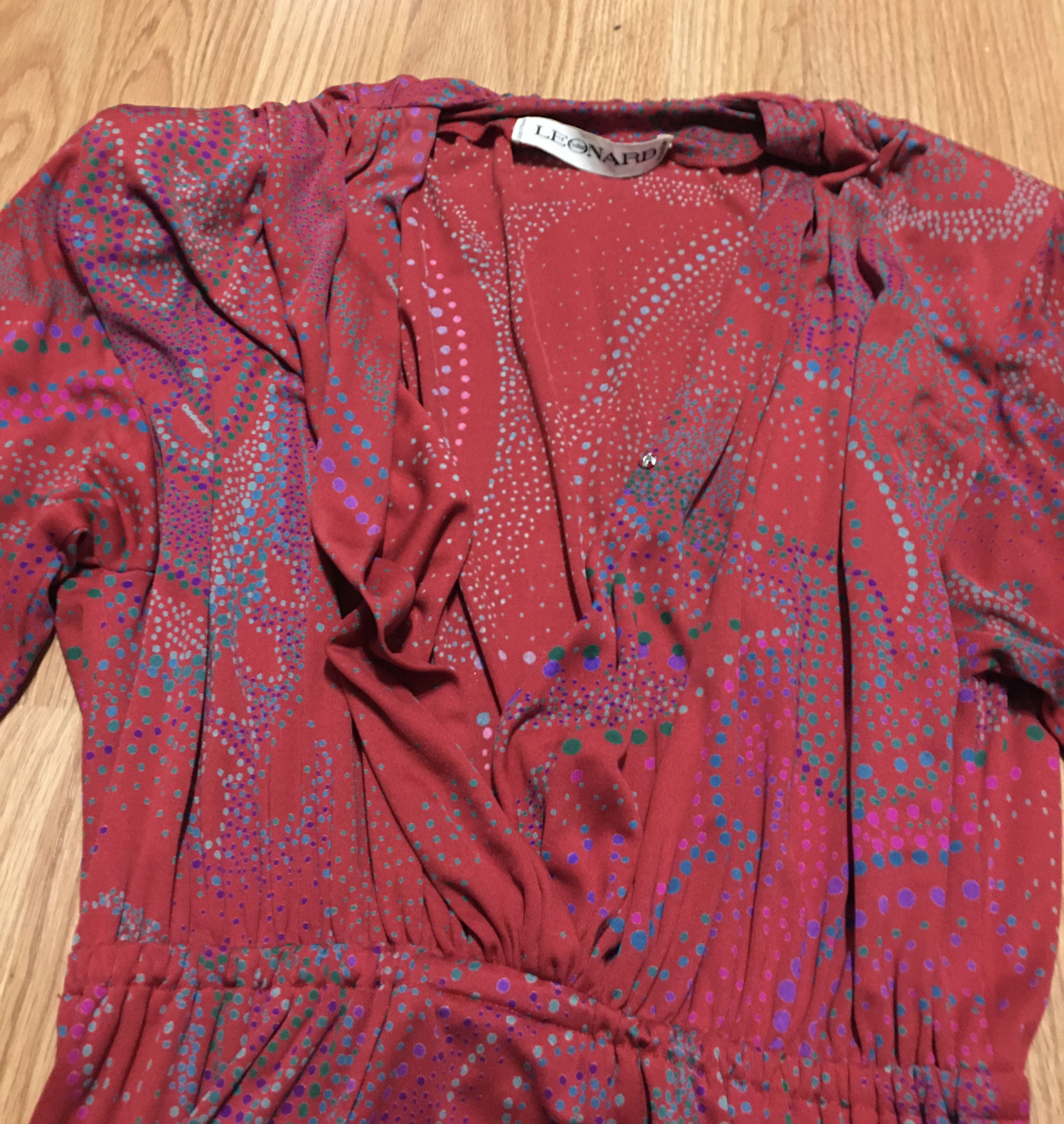 Leonard Paris Leonard Paris Vintage Silk Dress Paisley Print Size M / US 6-8 / IT 42-44 - 14 Thumbnail
