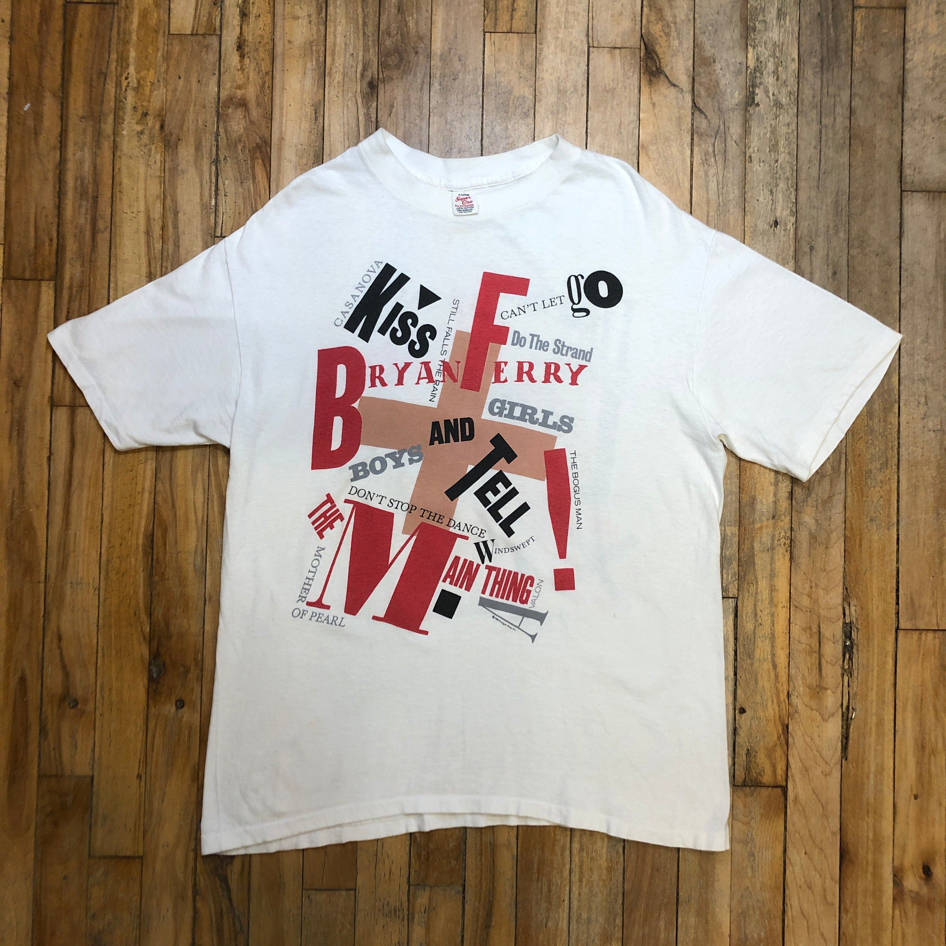 Other 1988 Bryan Ferry's Greatest Hits Vintage Made In USA Single-Stitch Double-Sided Graphic T-Shirt Size XL Size US XL / EU 56 / 4 - 3 Thumbnail