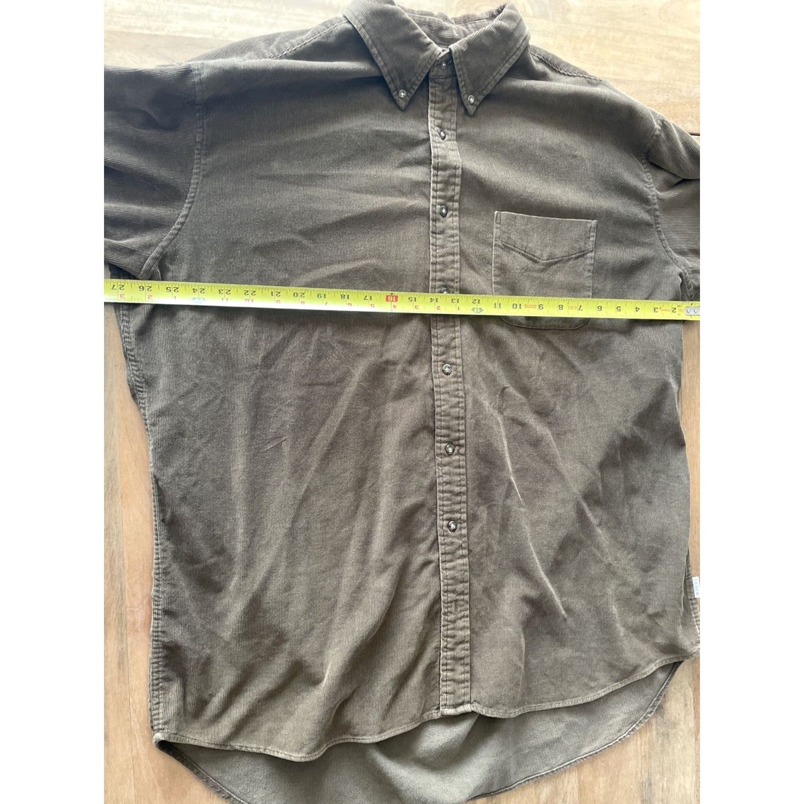 J.Crew VINTAGE J.CREW Corduroy Shacket Shirt Jacket Men XLT Tall Brown Button-Up 90s Western Casual Size US XL / EU 56 / 4 - 5 Thumbnail