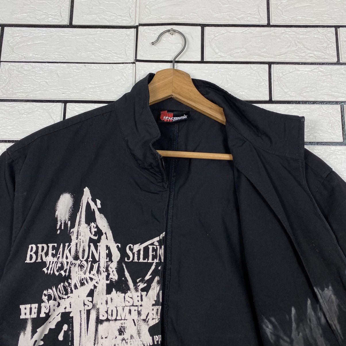 Japanese Brand 📌 Thriller Denim Vintage Bowling Shirt Punk Design Over Size US L / EU 52-54 / 3 - 13 Thumbnail