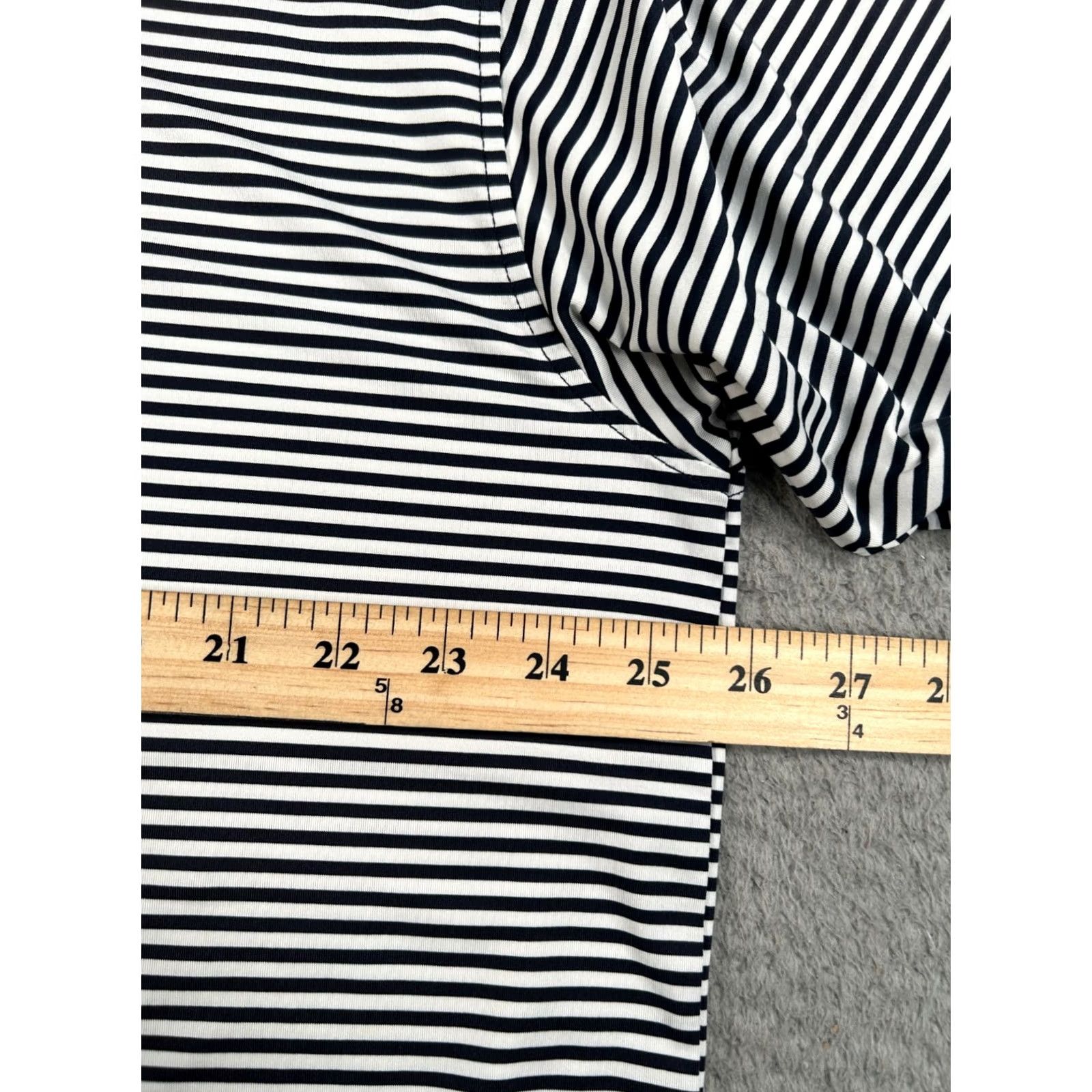 Footjoy FootJoy ProDry Lisle Polo Shirt Men's XL White Striped Golf Performance Stretch Size US XL / EU 56 / 4 - 6 Thumbnail