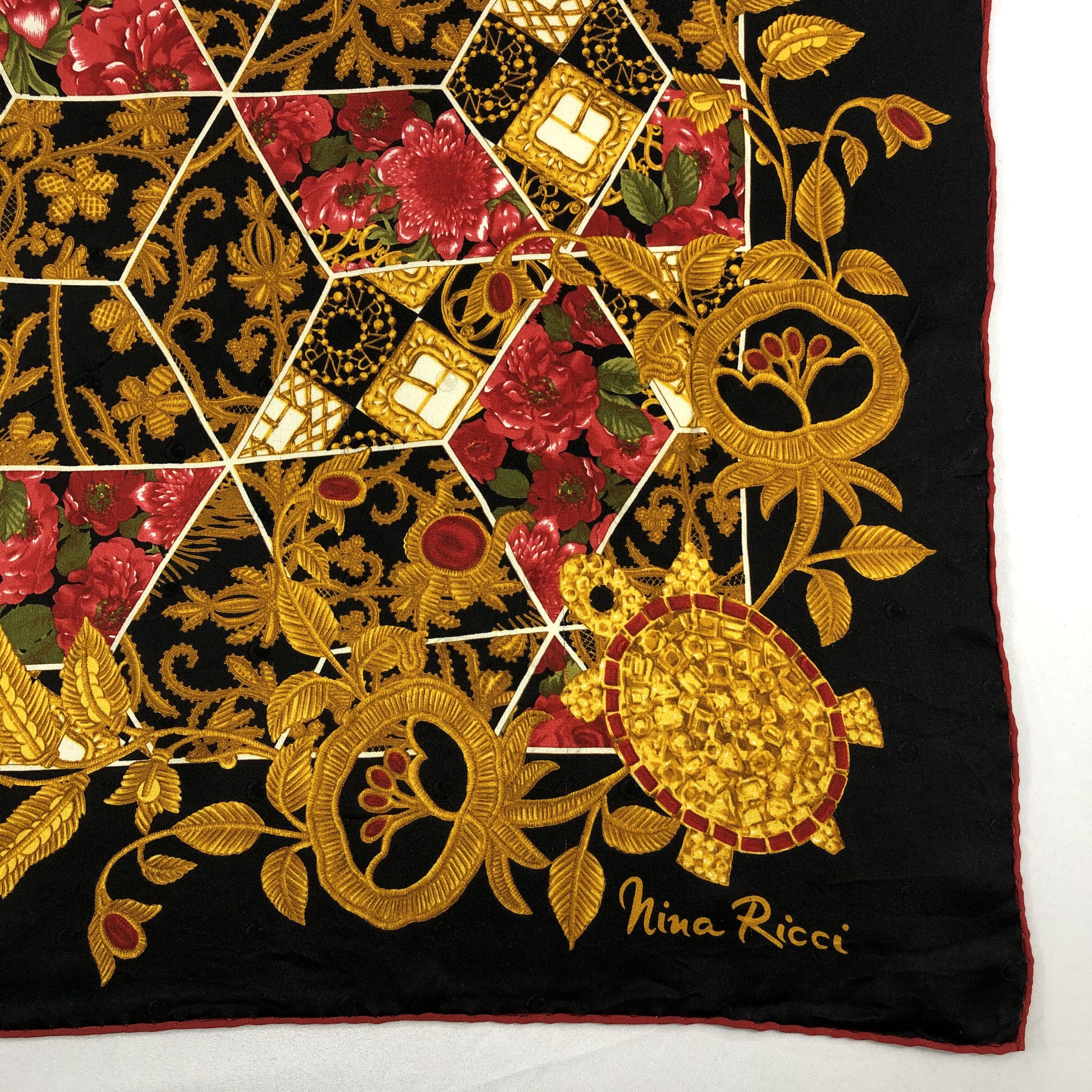 Nina Ricci Vintage Nina Ricci Silk Scarf Size ONE SIZE - 4 Thumbnail