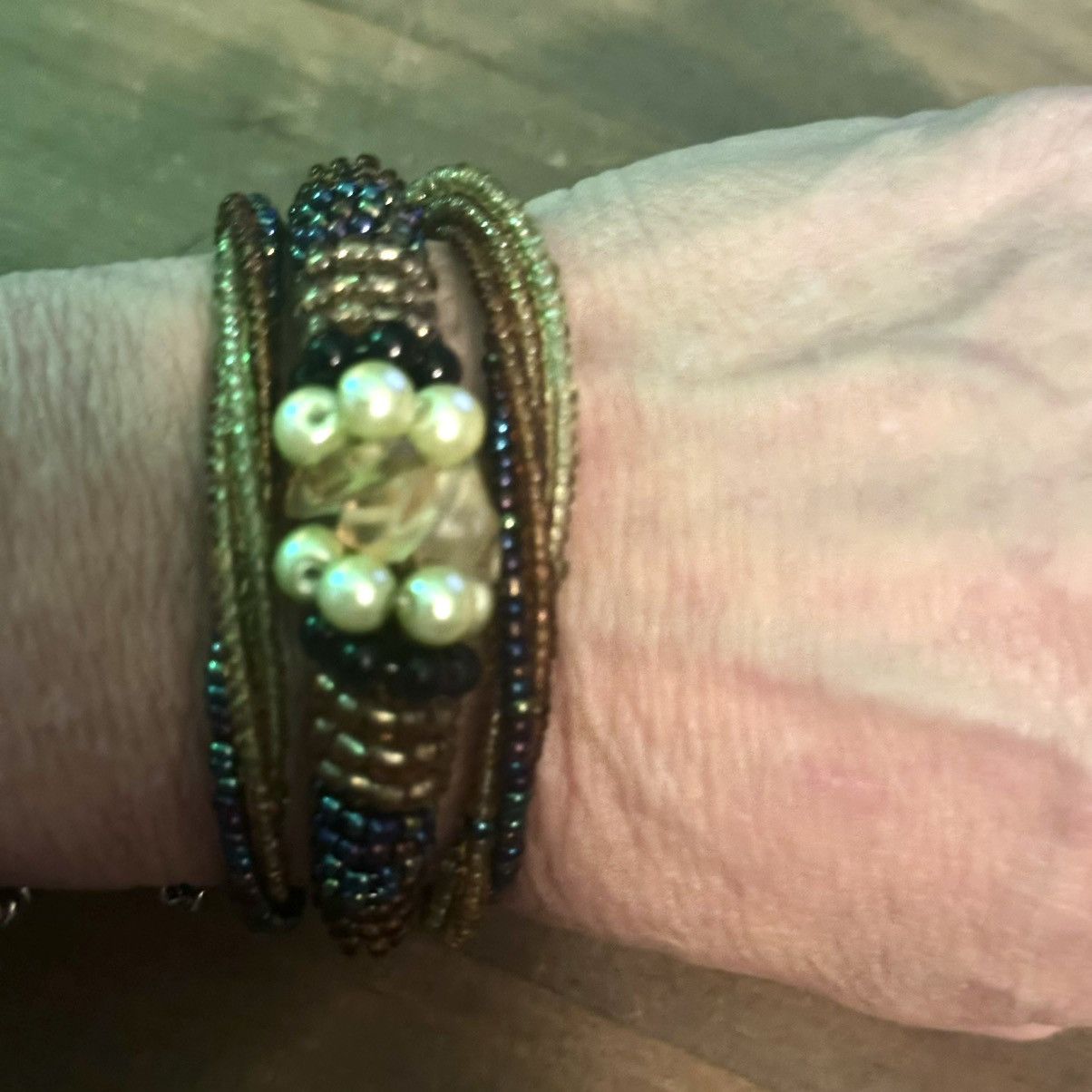 Other Seed bead wire wrap bracelet Size ONE SIZE - 3 Thumbnail