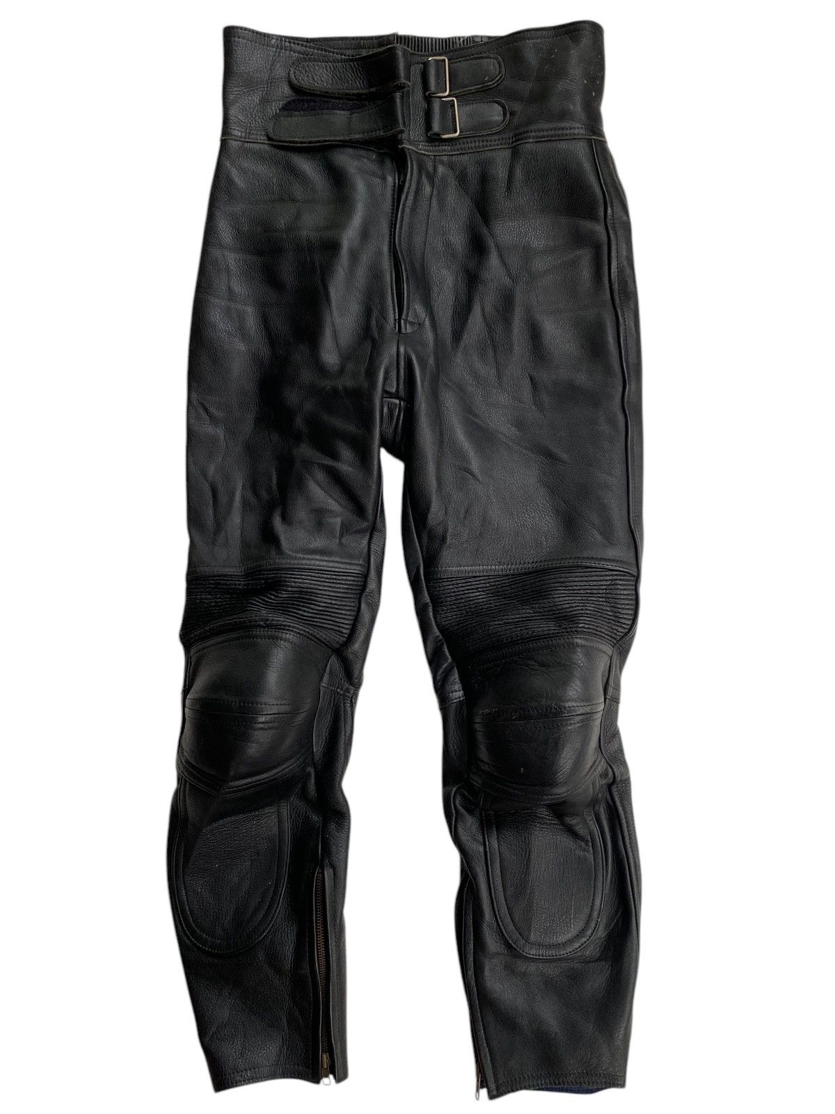 Genuine Leather Vtg Leather Pants Biker Size US 31 - 1 Thumbnail