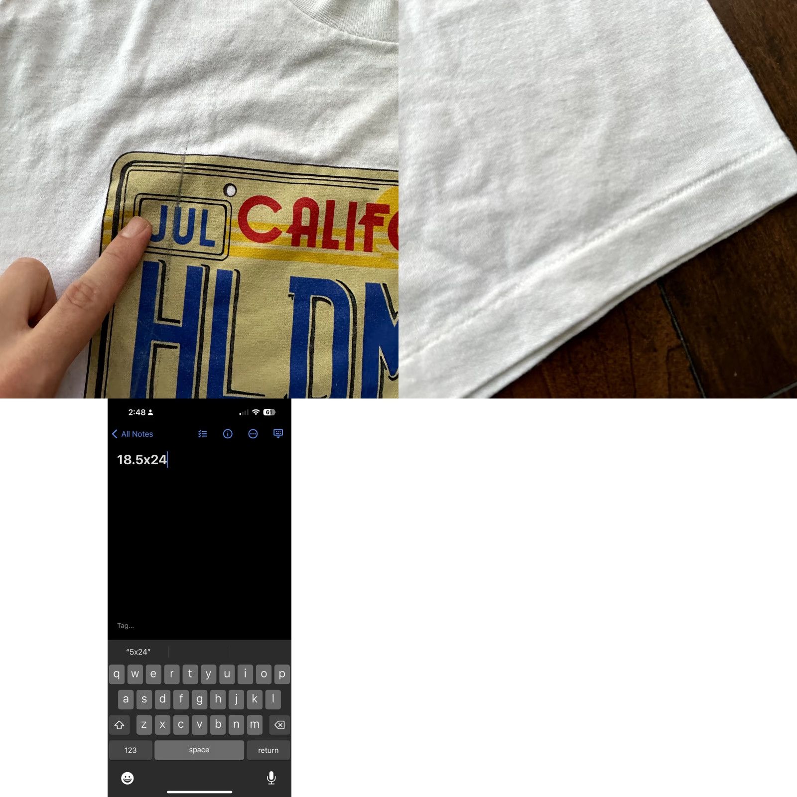 Nike Vintage Nike T-Shirt Men S California License Plate Graphic 80s Travel USA White Size US S / EU 44-46 / 1 - 8 Thumbnail