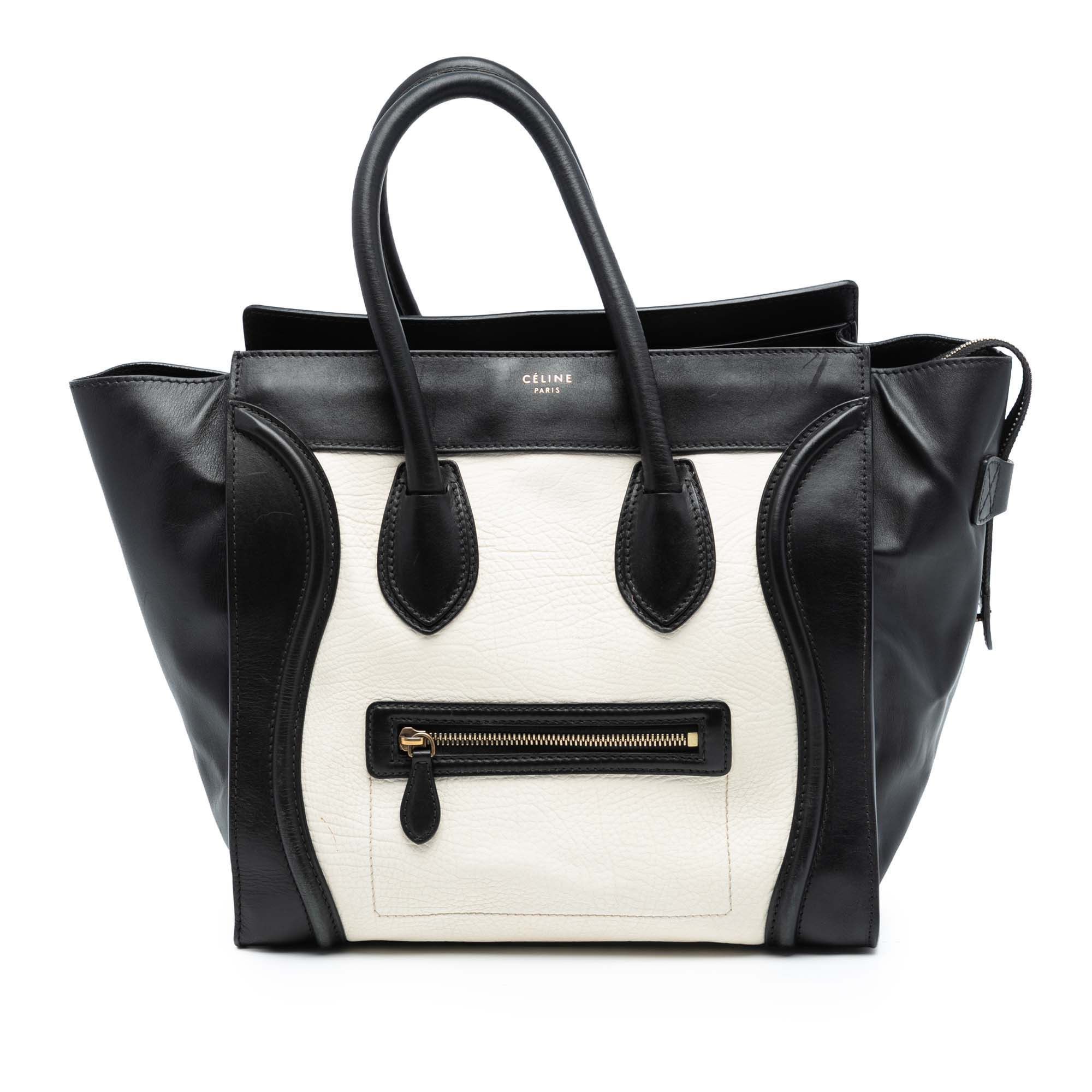 Celine Celine Mini Bicolor Calfskin Luggage Tote Size ONE SIZE - 1 Thumbnail