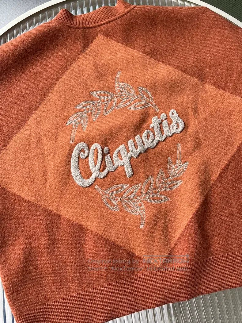 Hermes Hermes Orange Knit Cashmere Cardigan Size XS / US 0-2 / IT 36-38 - 3 Thumbnail