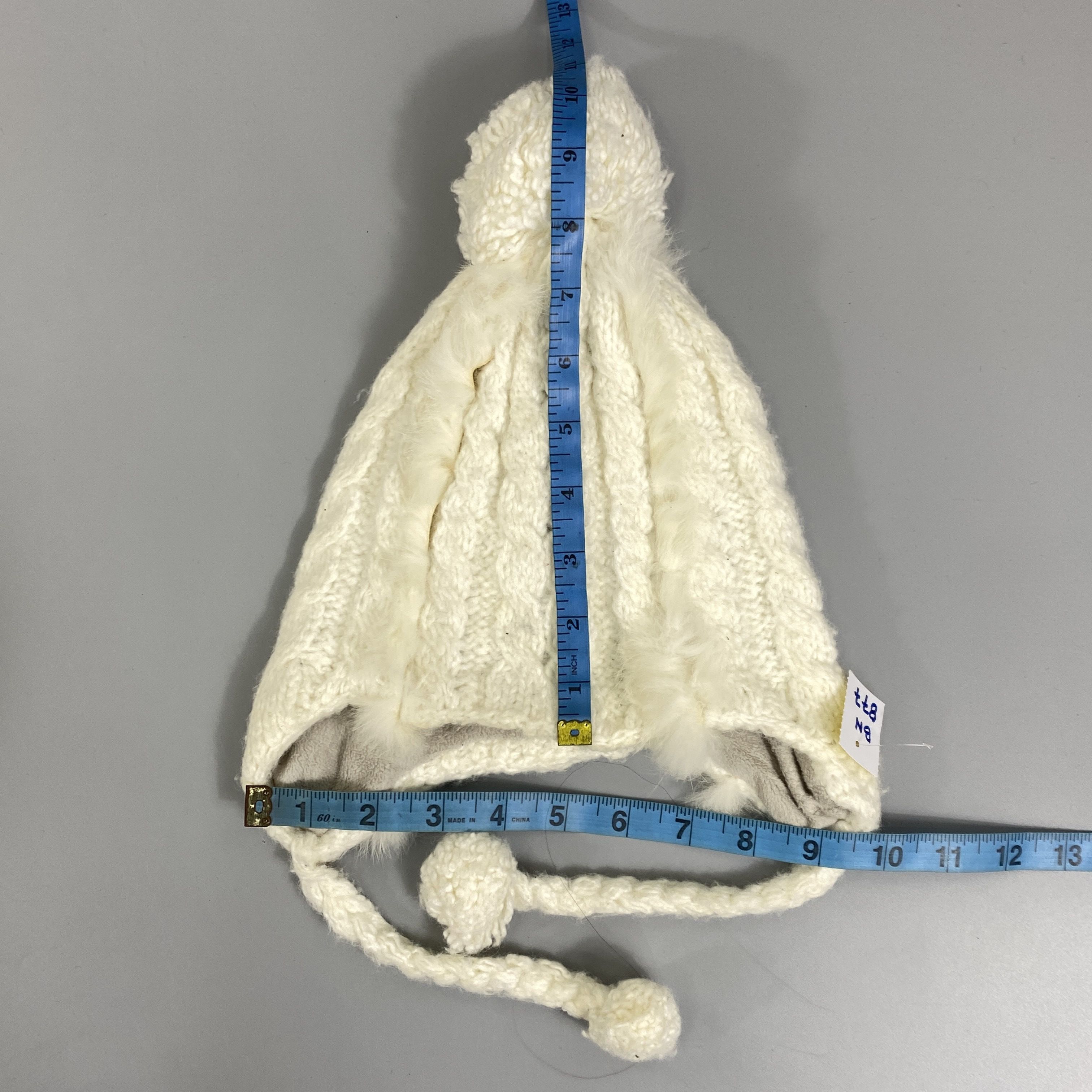 Japanese Brand Phenix Ear Flap Knited Beanie With Pom Pom -BN877 Size ONE SIZE - 5 Thumbnail