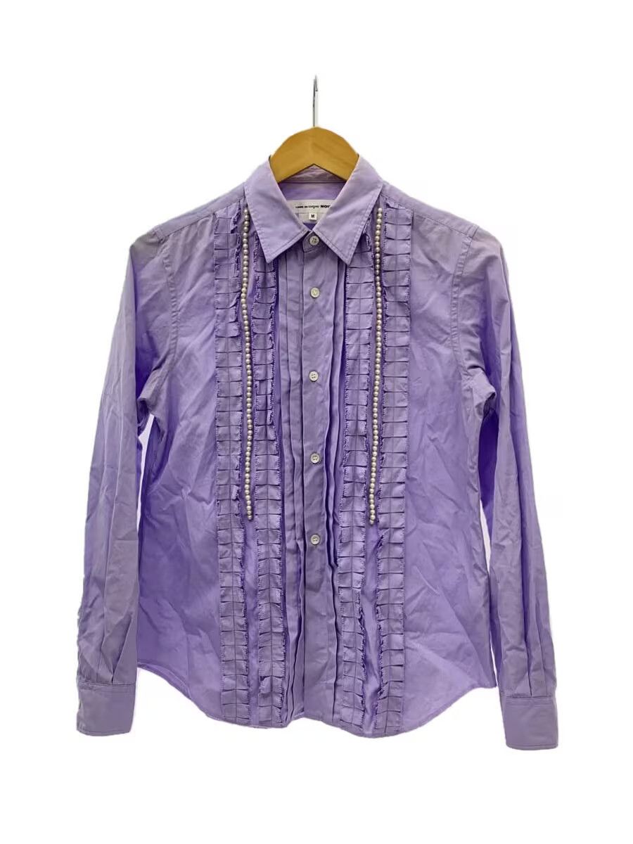 Comme des Garcons Pearl Pleated Patchwork Button Shirt Size US M / EU 48-50 / 2 - 1 Thumbnail