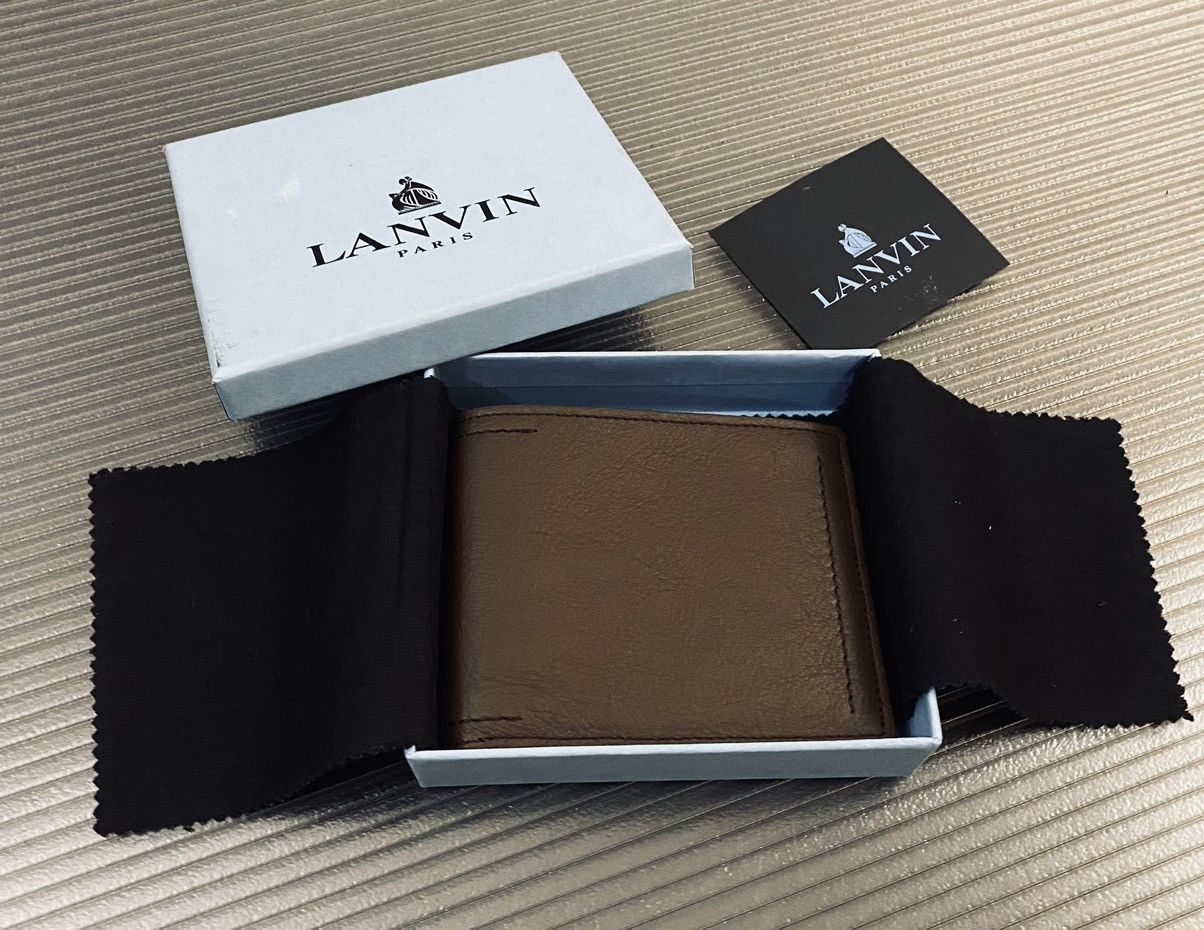 Lanvin Lanvin Paris taurillion leather contrast billfold wallet NEW Size ONE SIZE - 1 Thumbnail