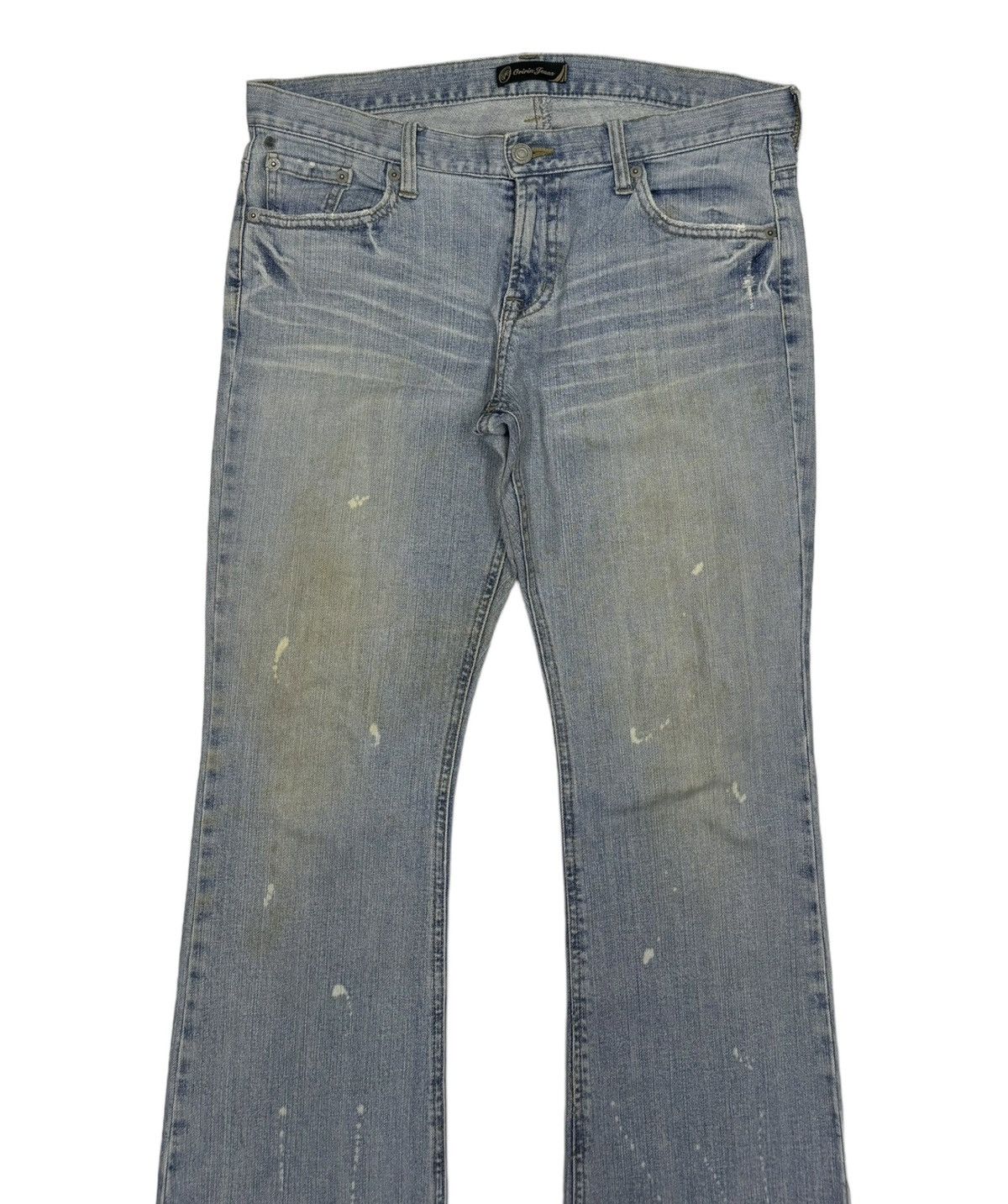 If Six Was Nine 🔥ORIRIN JAPAN BLUE WASH BOOTCUT FLARE JEANS Size US 34 / EU 50 - 5 Thumbnail