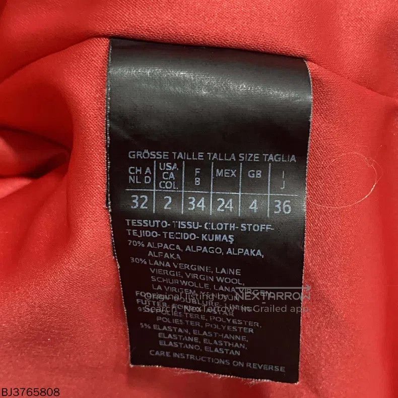 Max Mara Max Mara High-end Mandarin Collar Coat (Orange) Size XS / US 0-2 / IT 36-38 - 5 Thumbnail