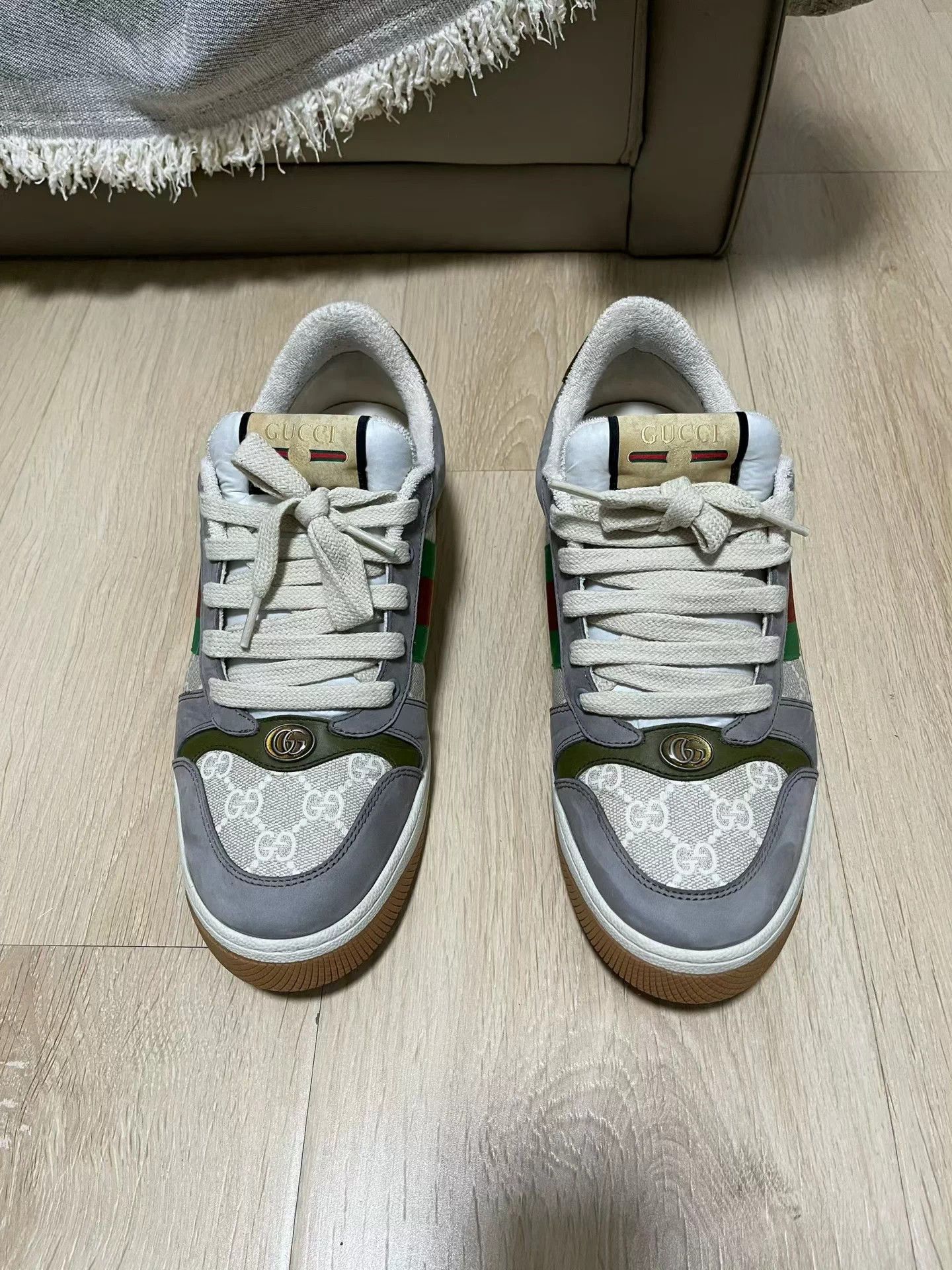 Gucci Gucci Rhyton 'Dirty' Sneaker Gray Green 8.5 US Original Box Size US 8.5 / EU 41-42 - 2 Thumbnail