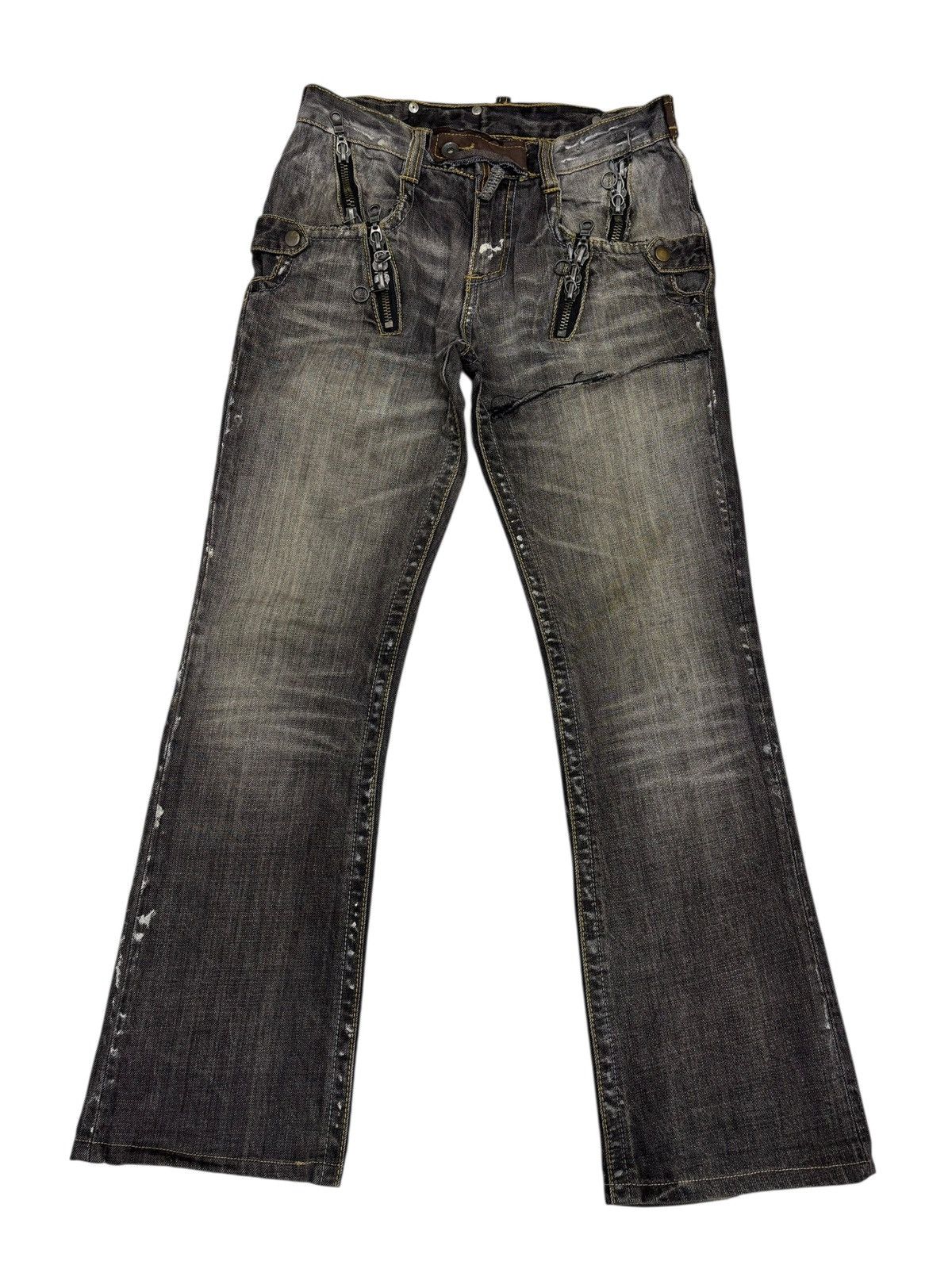 semanticdesign Semantic Design Punk Gothic Bootcut Distress Jeans Size 30" / US 8 / IT 44 - 7 Thumbnail