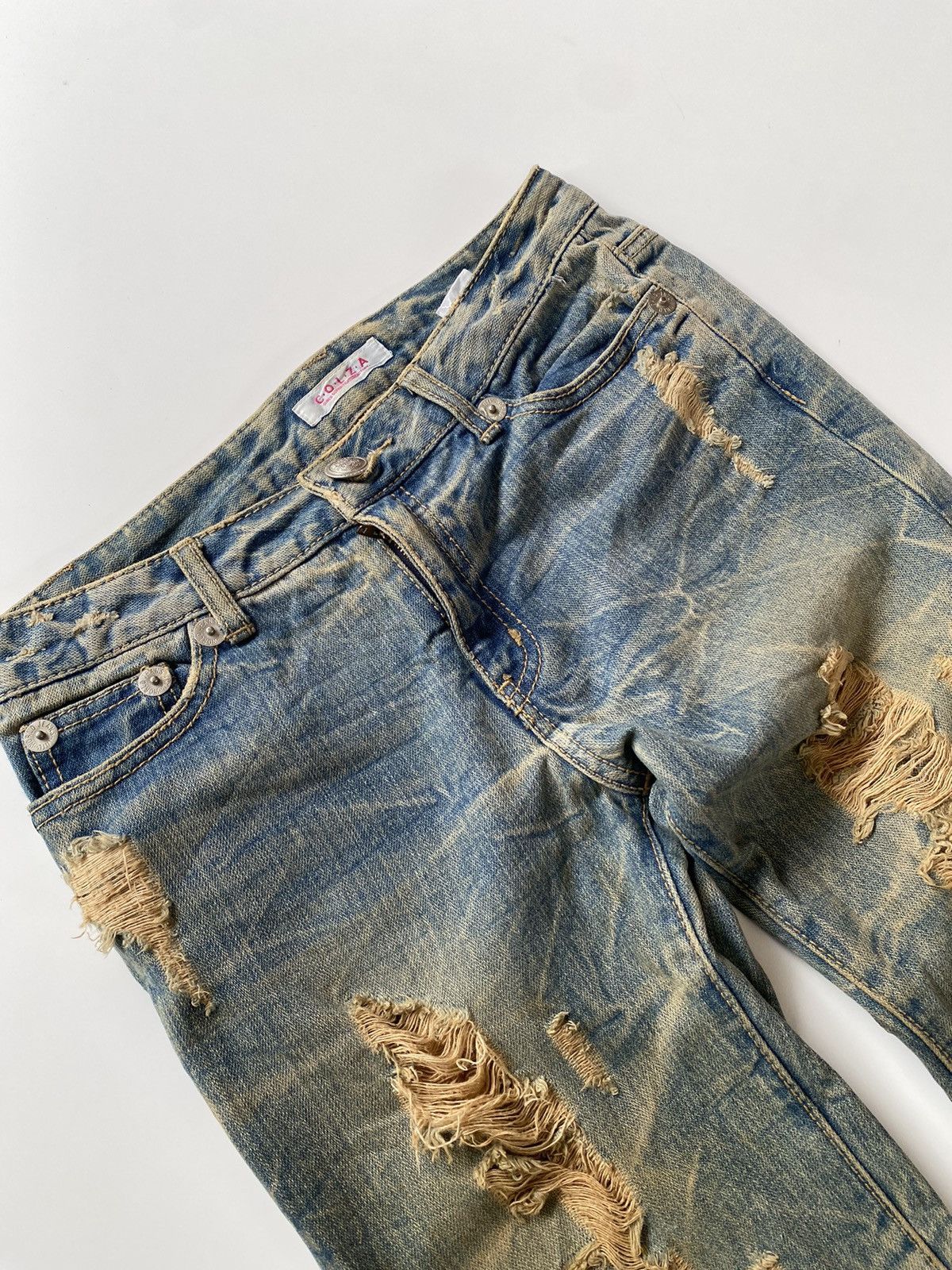 Japanese Brand × Vintage Vintage Distressed Denim Colza Japan Size US 29 - 5 Thumbnail