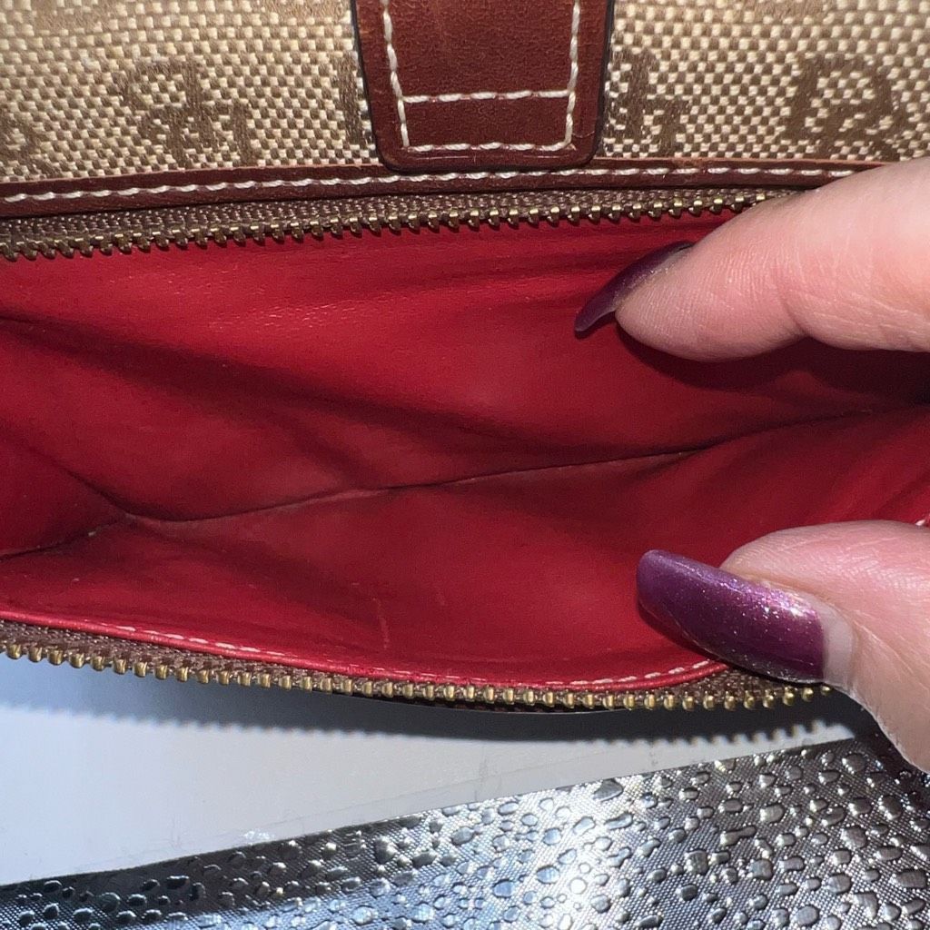 Dooney & Bourke Dooney & Bourke Vintage Piston Lock Long Canvas Signature Wa Size ONE SIZE - 5 Thumbnail