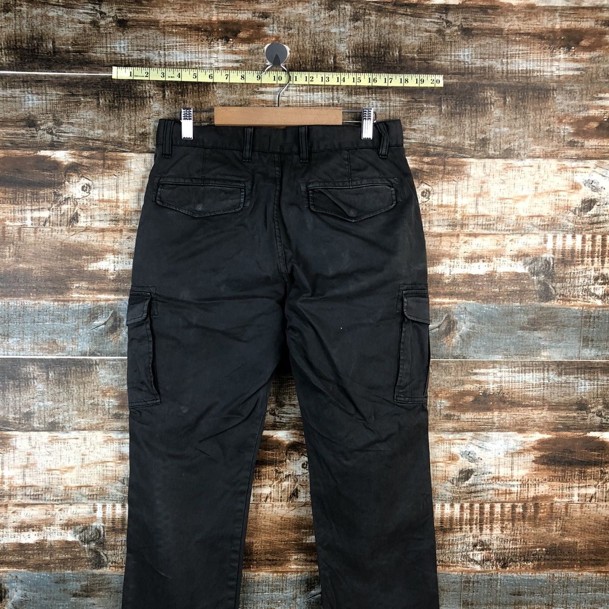 Japanese Brand Uniqlo Black Cargo utility tactical Multipocket Pants #A2561 Size US 30 / EU 46 - 16 Thumbnail