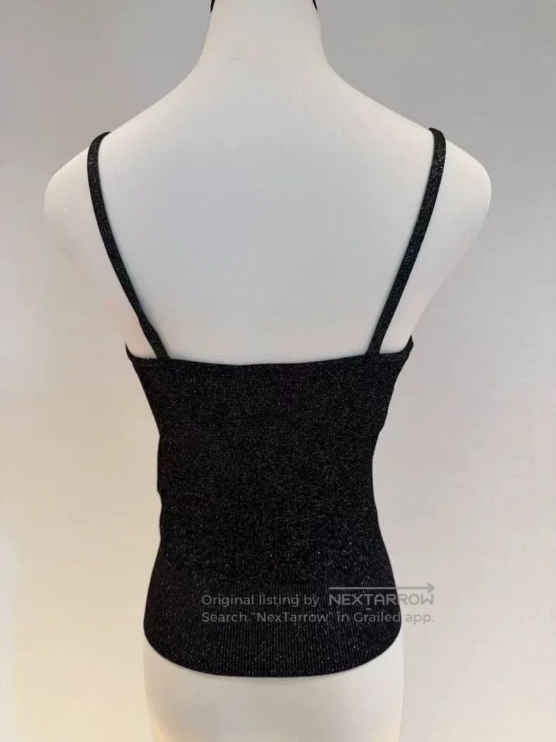 Chanel Chanel Silver-gray full diamond CC buckle suspender vest Size XS / US 0-2 / IT 36-38 - 2 Thumbnail