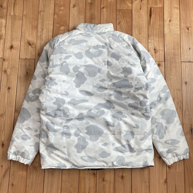 Bape 🔥Reversible🔥 White Camo x Black Camo Down Jacket BAPE NIGO Size US L / EU 52-54 / 3 - 3 Thumbnail