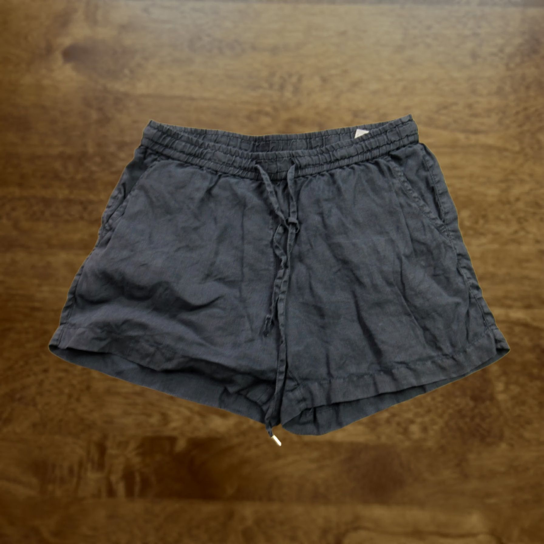 Tommy Bahama Tommy Bahama Linen Shorts Women XS/TP Blue Chino Elastic Waist Drawstring 100% Size 26" / US 2 / IT 38 - 1 Thumbnail