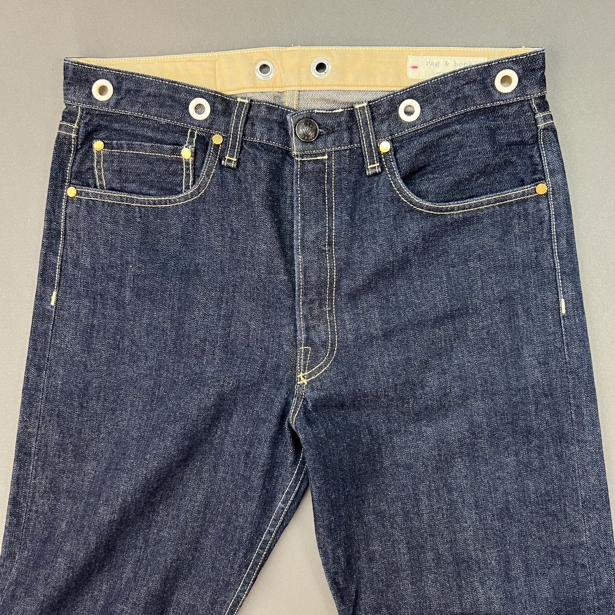 Rag & Bone Rag & Bone 3/4th Convertible Straight Leg Selvedge Jeans Size US 30 / EU 46 - 5 Thumbnail