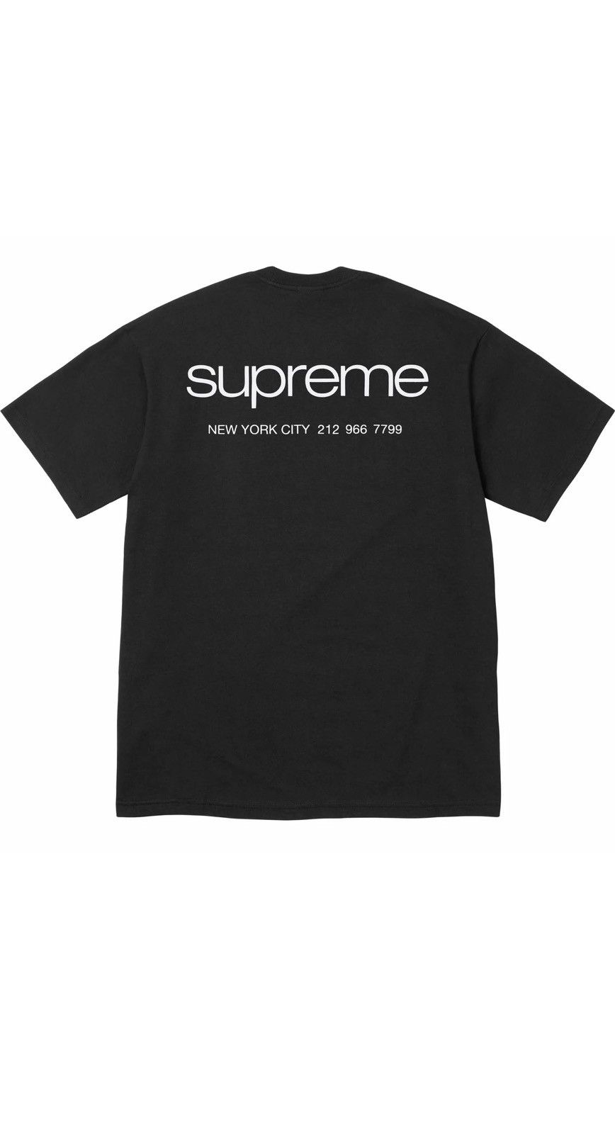 image of Supreme Nyc Tee in Black, Men's (Size 2XL)