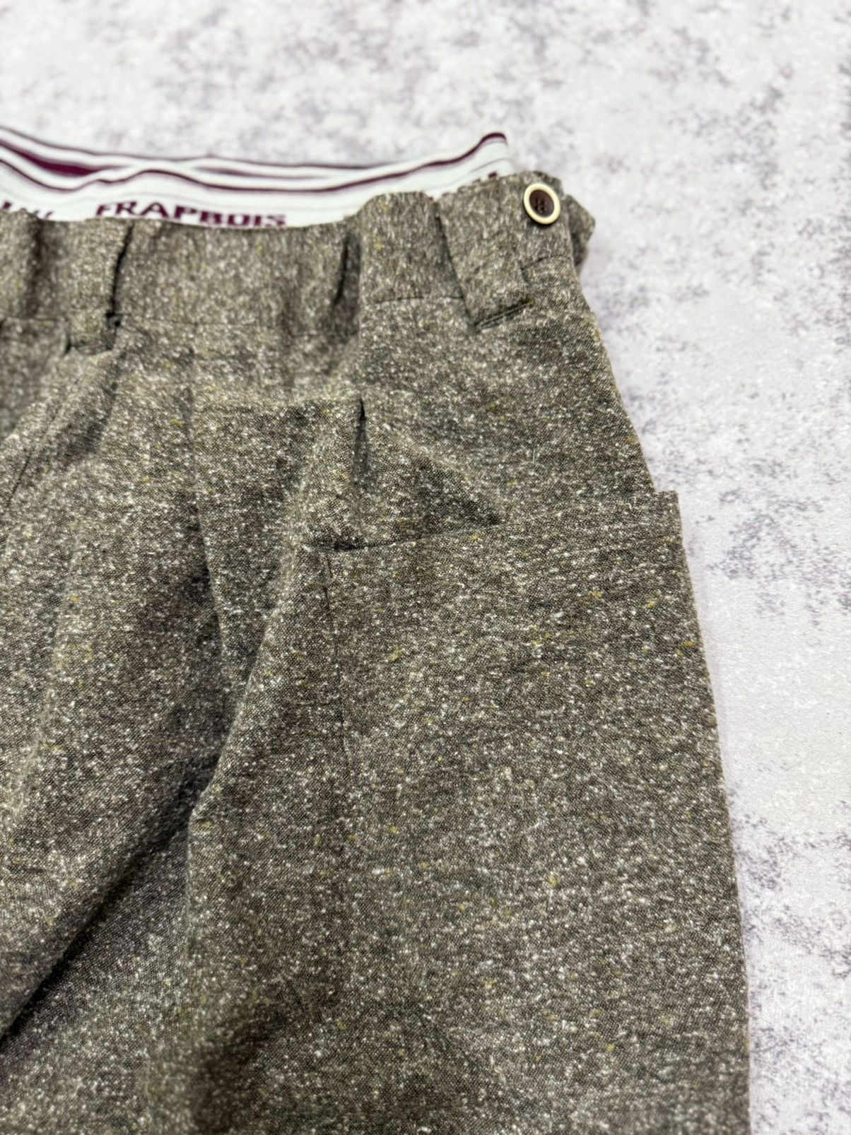 Issey Miyake Frapbois Issey Miyake Layered Balloon Wool Knit Short Pants Size 29" - 4 Thumbnail