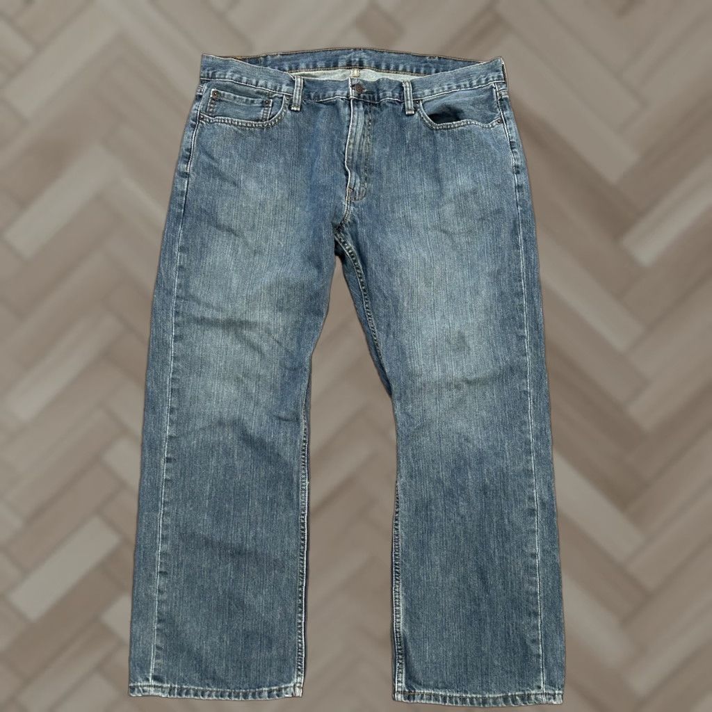 Levi's Levi’s 559 Relaxed Straight Jeans Men 38x30 Blue Denim Cotton Elastodiene Zip Mid Rise Regular Inseam 30 Size US 38 / EU 54 - 1 Thumbnail