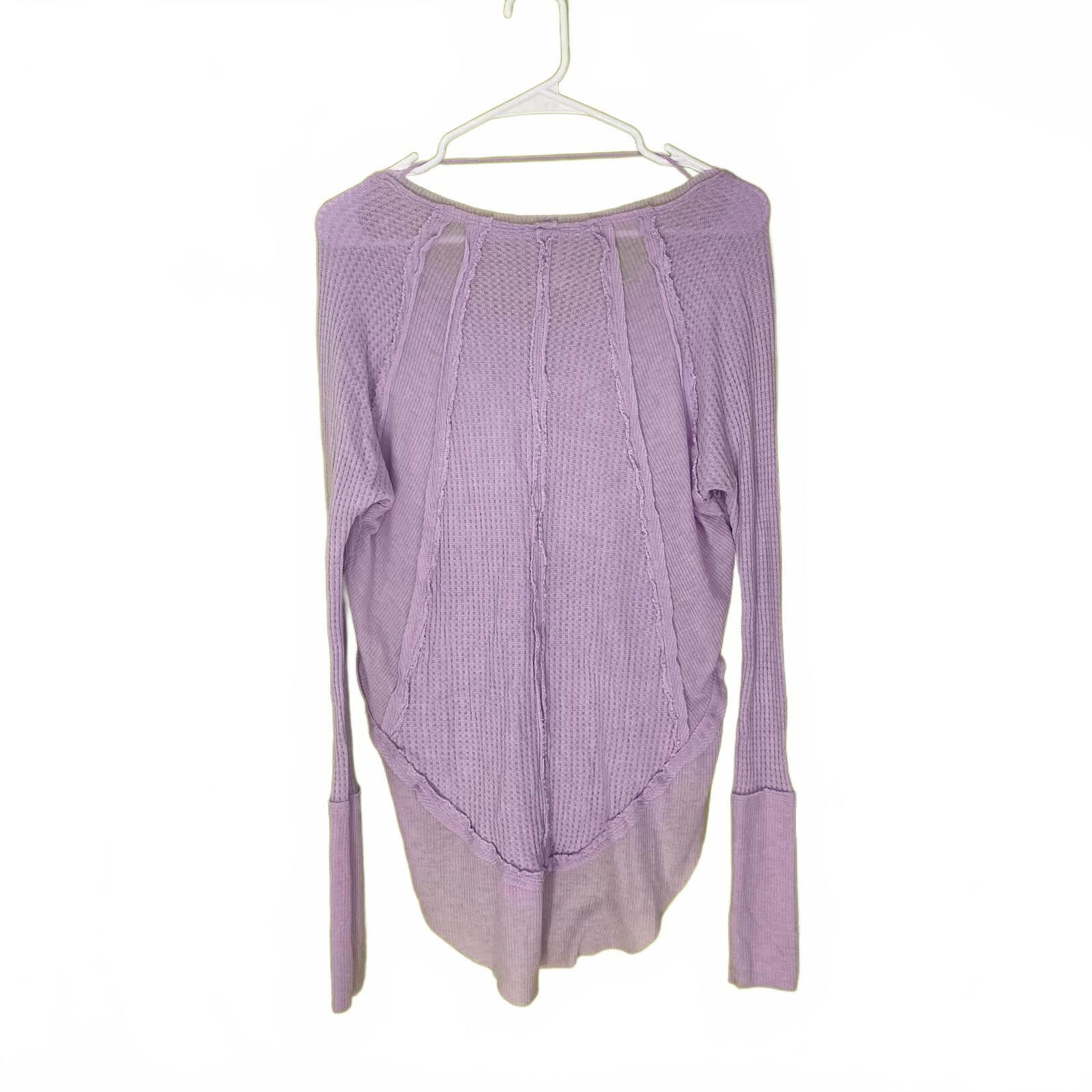 Free People Free People Lilac Long Sleeves Top XS Size XS / US 0-2 / IT 36-38 - 2 Thumbnail