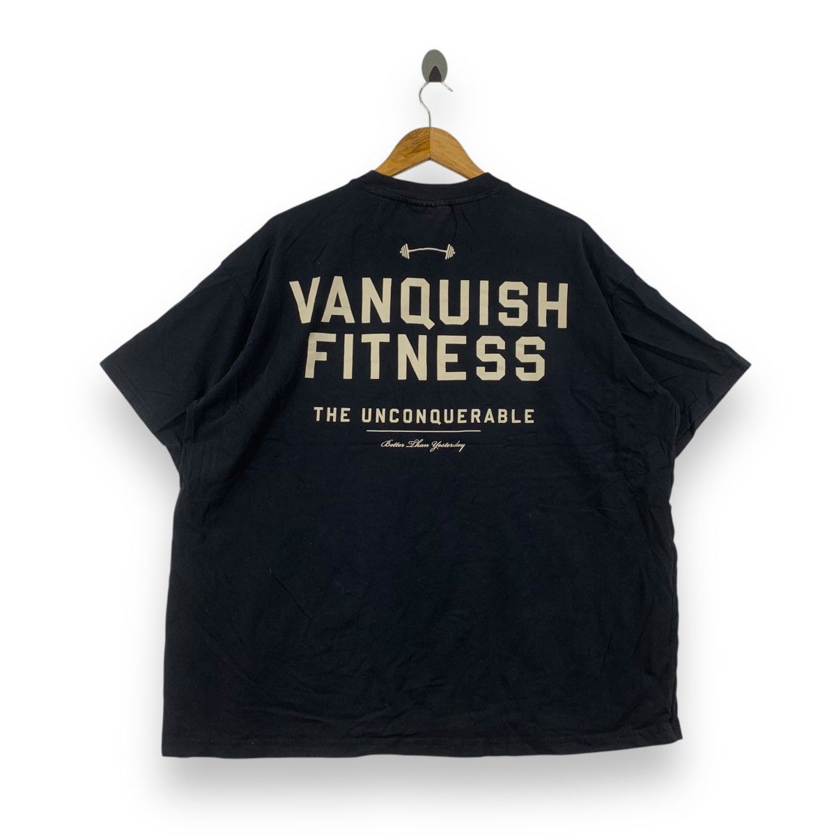 Vintage VANQUISH FITNESS JAPAN Collection Baggy Tee Shirt Top Size US XL / EU 56 / 4 - 1 Thumbnail