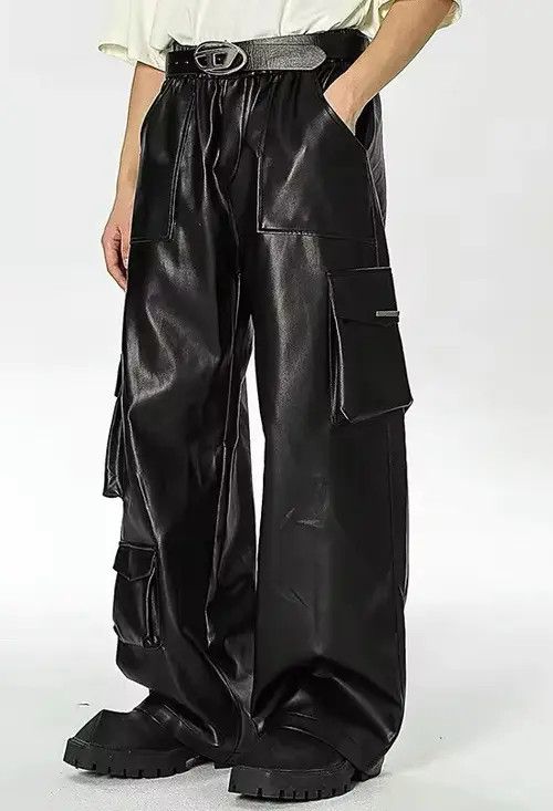 Jean Yoshiko x Maiko Pu Leather Cargo Pant Size US 31 - 1 Thumbnail