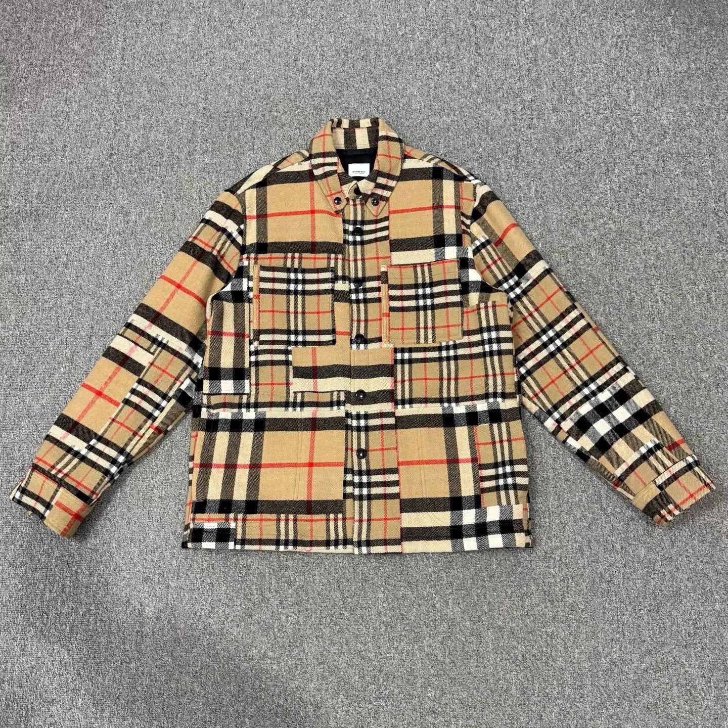 Burberry Burberry classic check colorblock wool jacket M 99 new Size US M / EU 48-50 / 2 - 1 Thumbnail