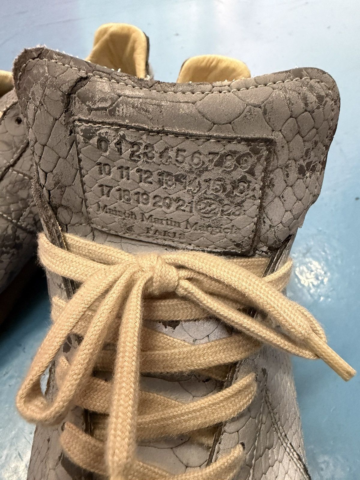 Maison Margiela MARGIELA 3M SNAKE SKIN GAT LOW Size US 12 / EU 45 - 6 Thumbnail