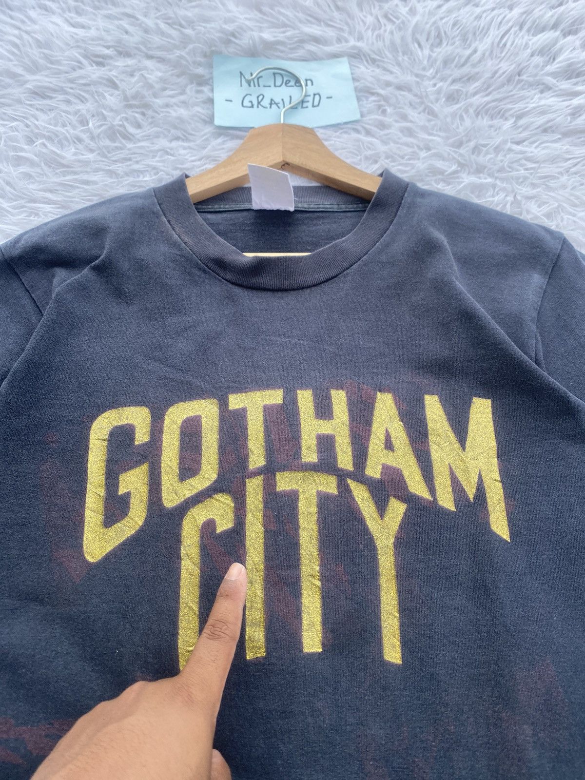 Japanese Brand Rare Vintage Gotham City Inspired Number (N)ine Tshirt Size US S / EU 44-46 / 1 - 11 Thumbnail