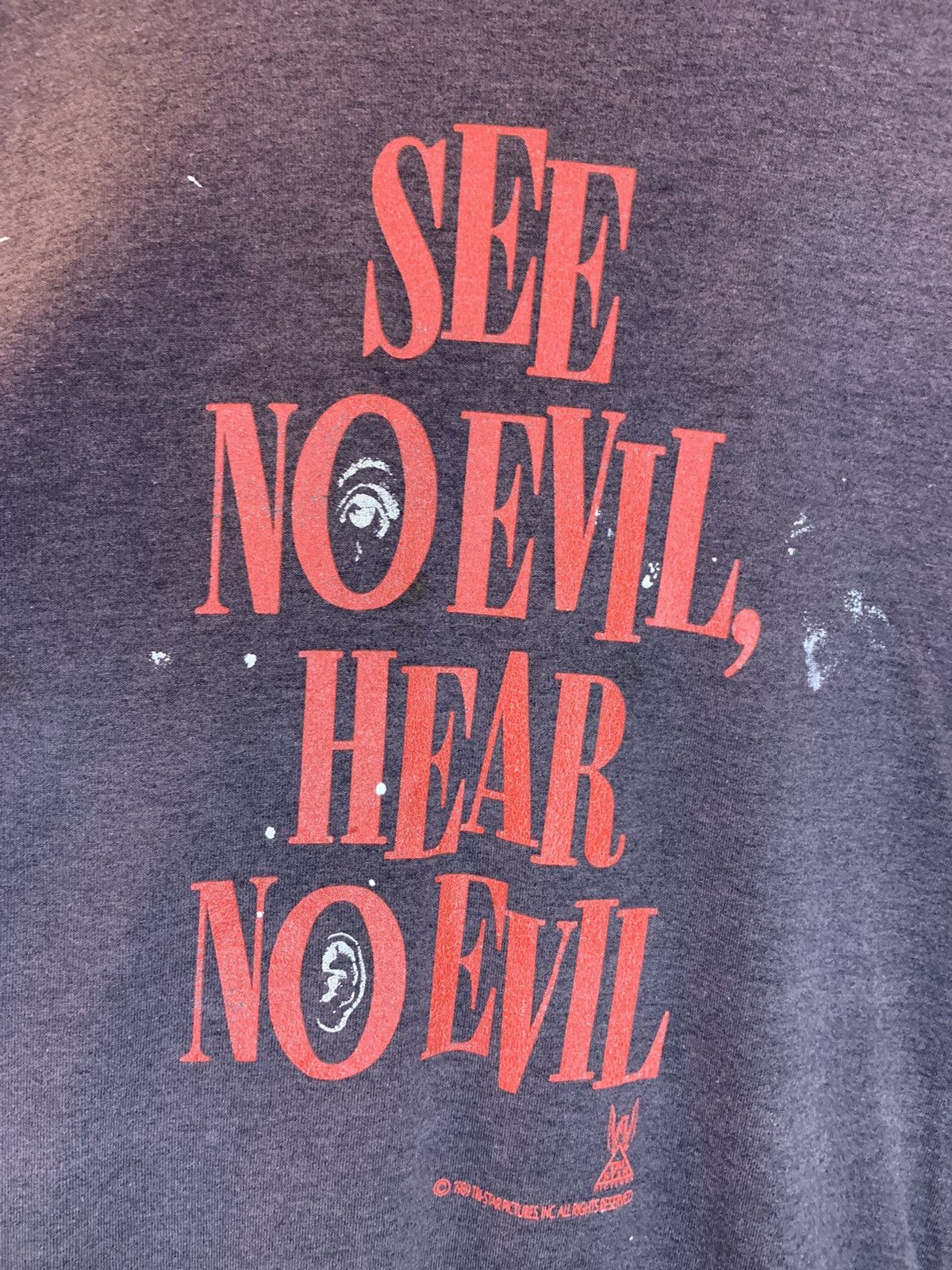 Vintage RARE Vintage 80’s See No Evil Hear No Evil Movie Promo Shirt Size US XL / EU 56 / 4 - 2 Thumbnail