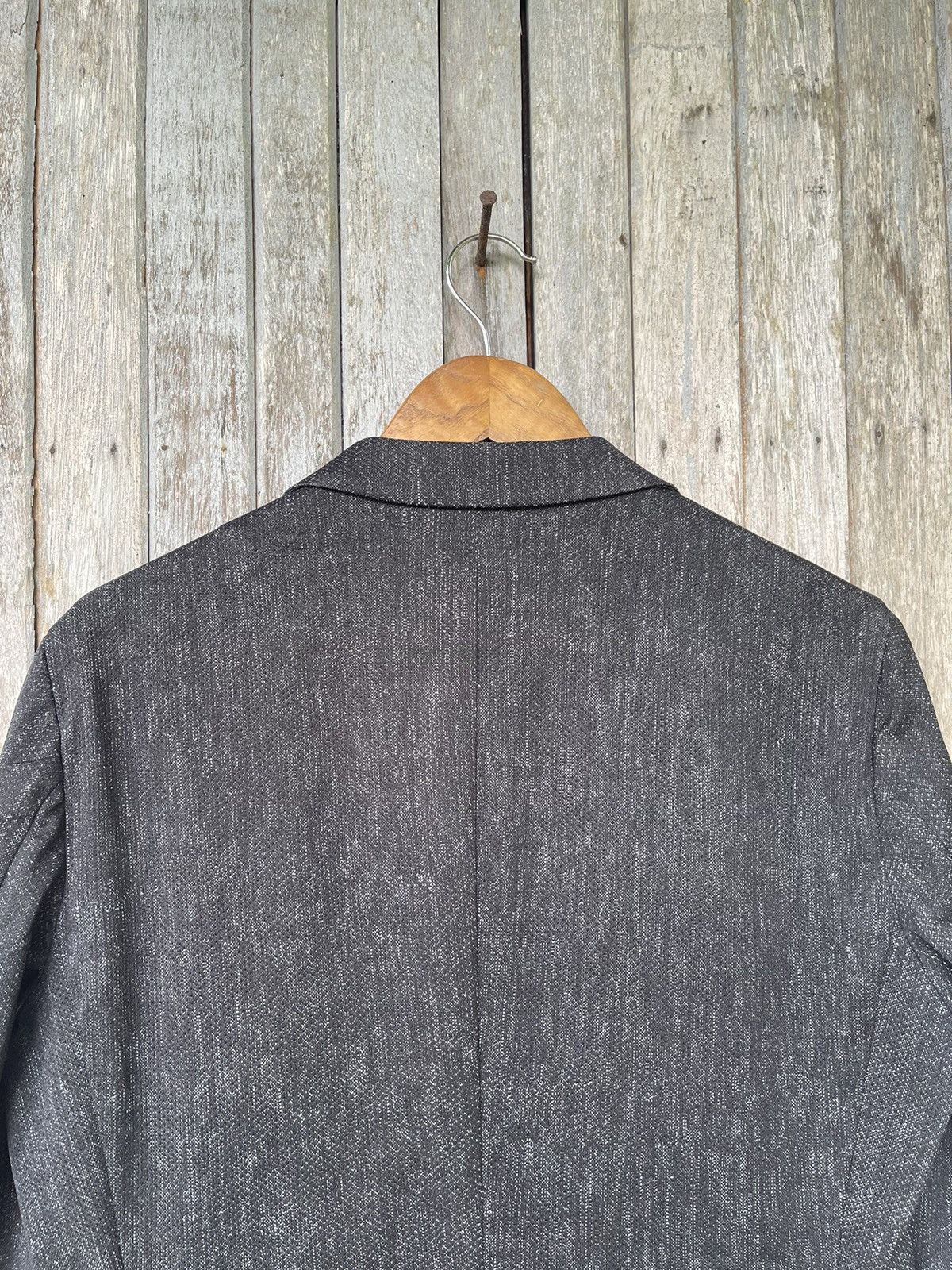 Designer Tête Homme Textured Black Blazer Jacket – Size L Size US M / EU 48-50 / 2 - 9 Thumbnail