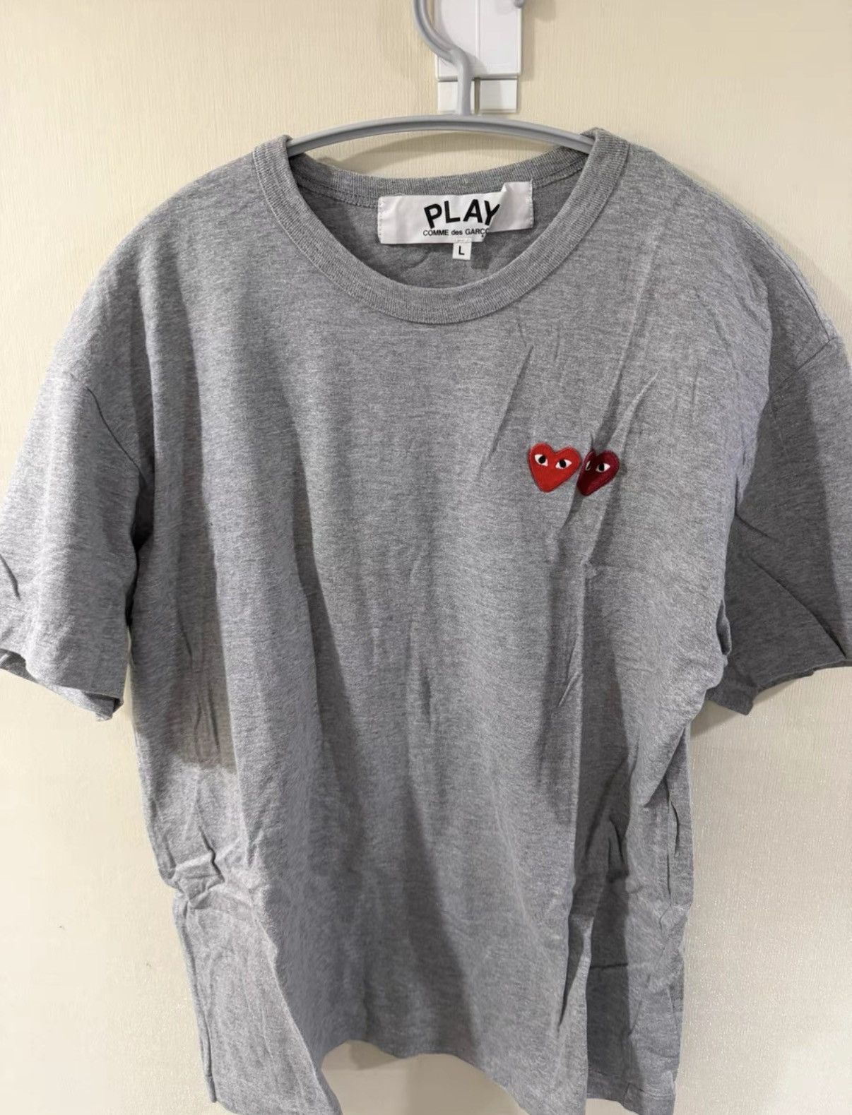 Comme des Garcons Comme des Garçons (CDG) Double Heart Short Sleeve T-shirt Size US S / EU 44-46 / 1 - 1 Thumbnail