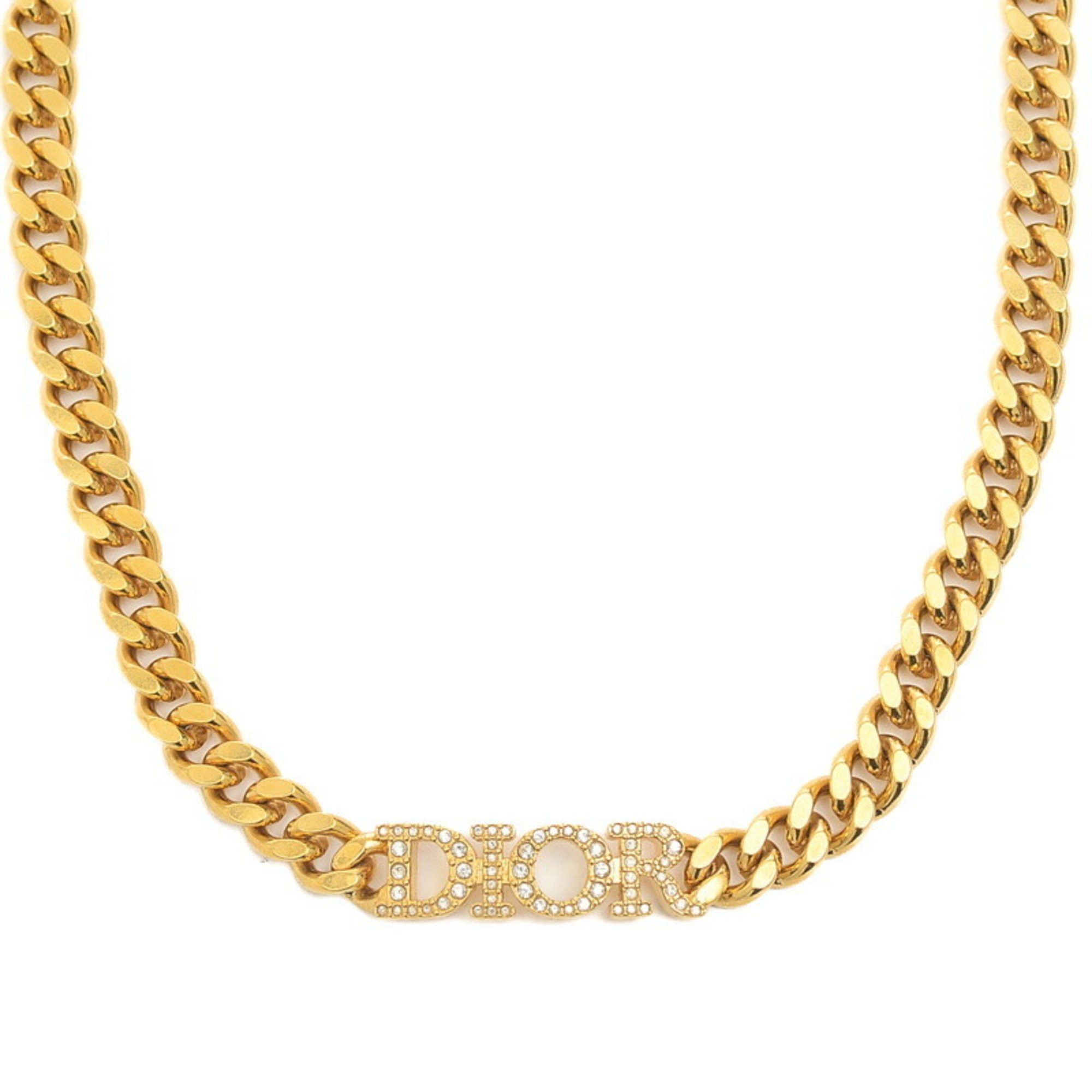 image of Christian Dior Dior Dio(R)Evolution Choker Rhinestone Metal Gold N1583Dvocy_D301, Women's