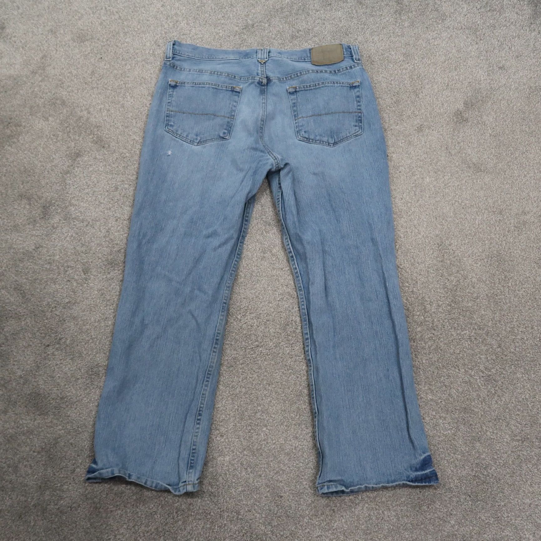 Vintage Urban Pipeline Jeans Mens 36x30 Distressed Blue Denim 5-Pocket Straight Relaxed Size US 36 / EU 52 - 6 Thumbnail