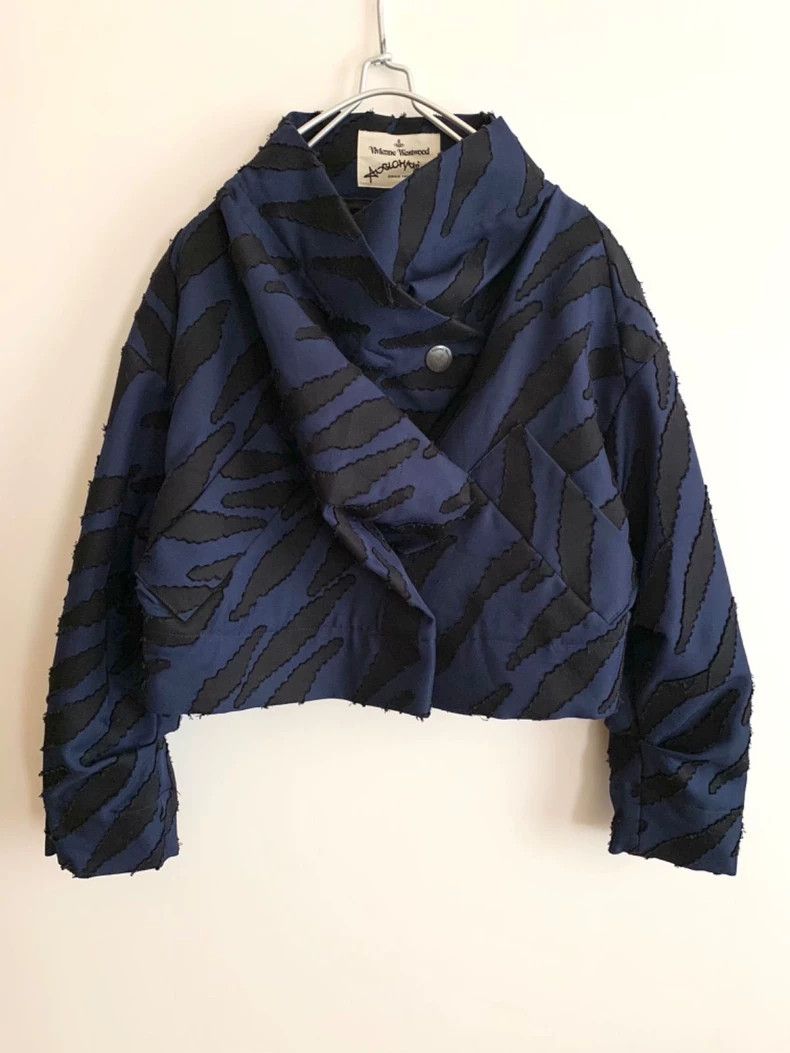 Vivienne Westwood Vivienne Westwood Zebra print embossed stand collar jacket Size XS / US 0-2 / IT 36-38 - 1 Thumbnail